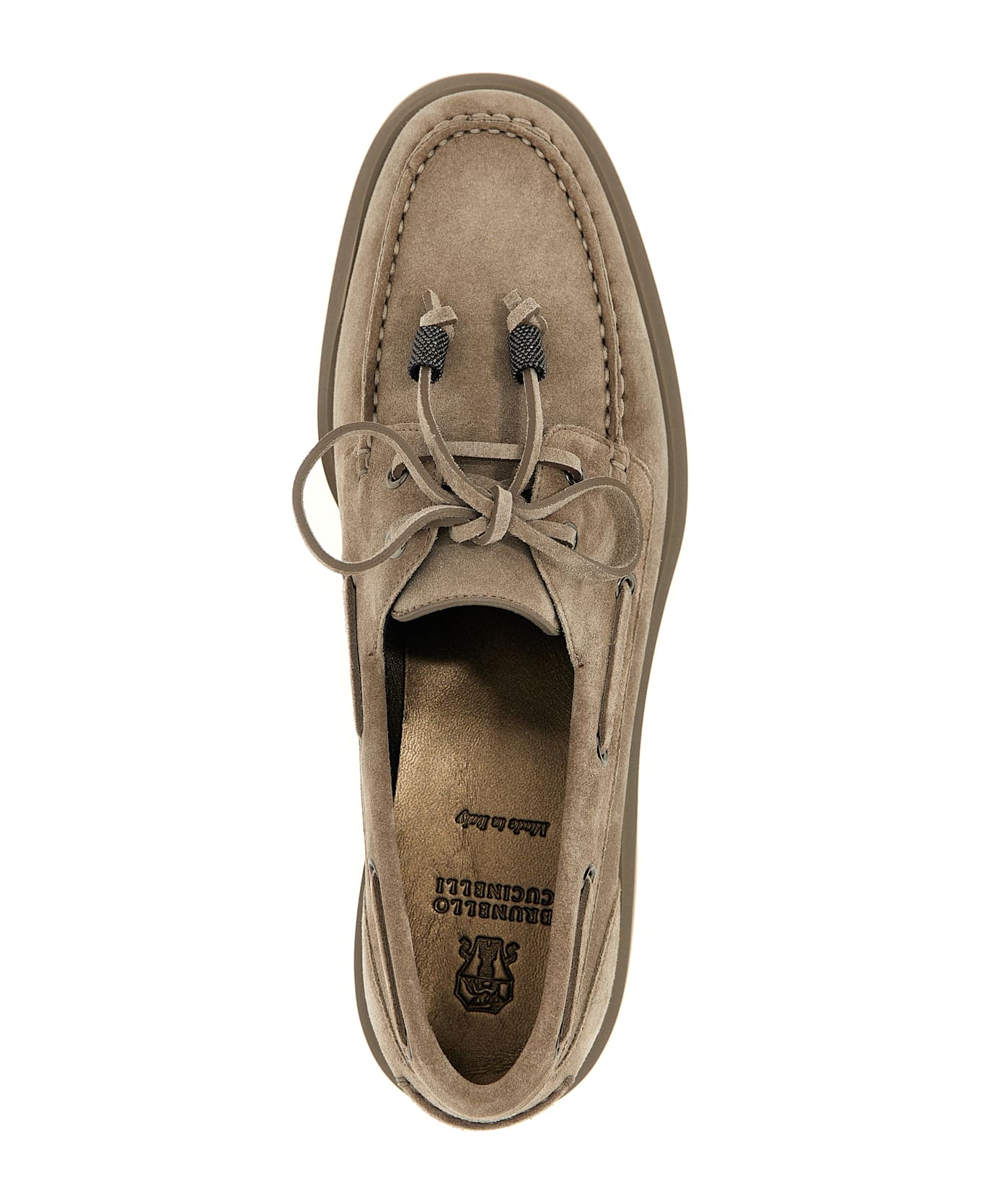 Brunello Cucinelli Suede Loafers - Gray