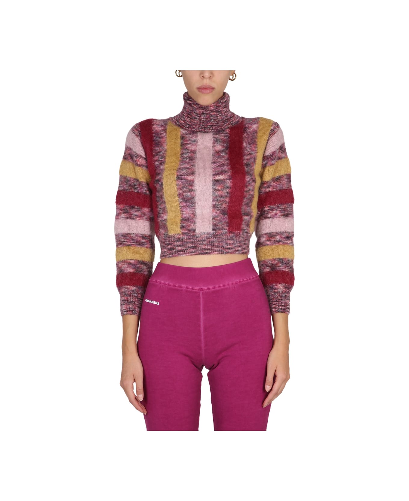 Dsquared2 Cropped Shirt - MULTICOLOUR