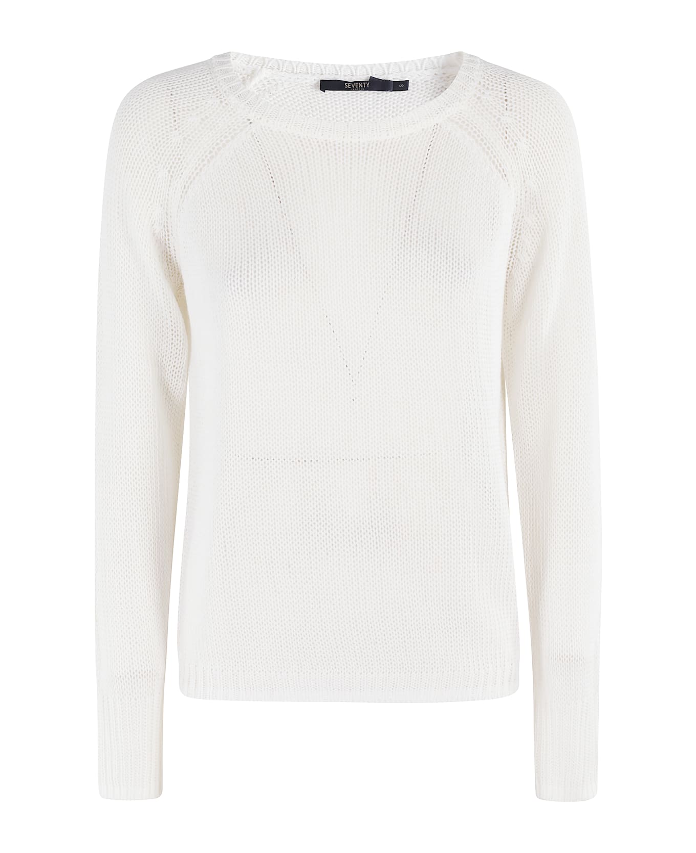 Seventy Girocollo Raglan Costa Inglese E Rasato - Panna ニットウェア