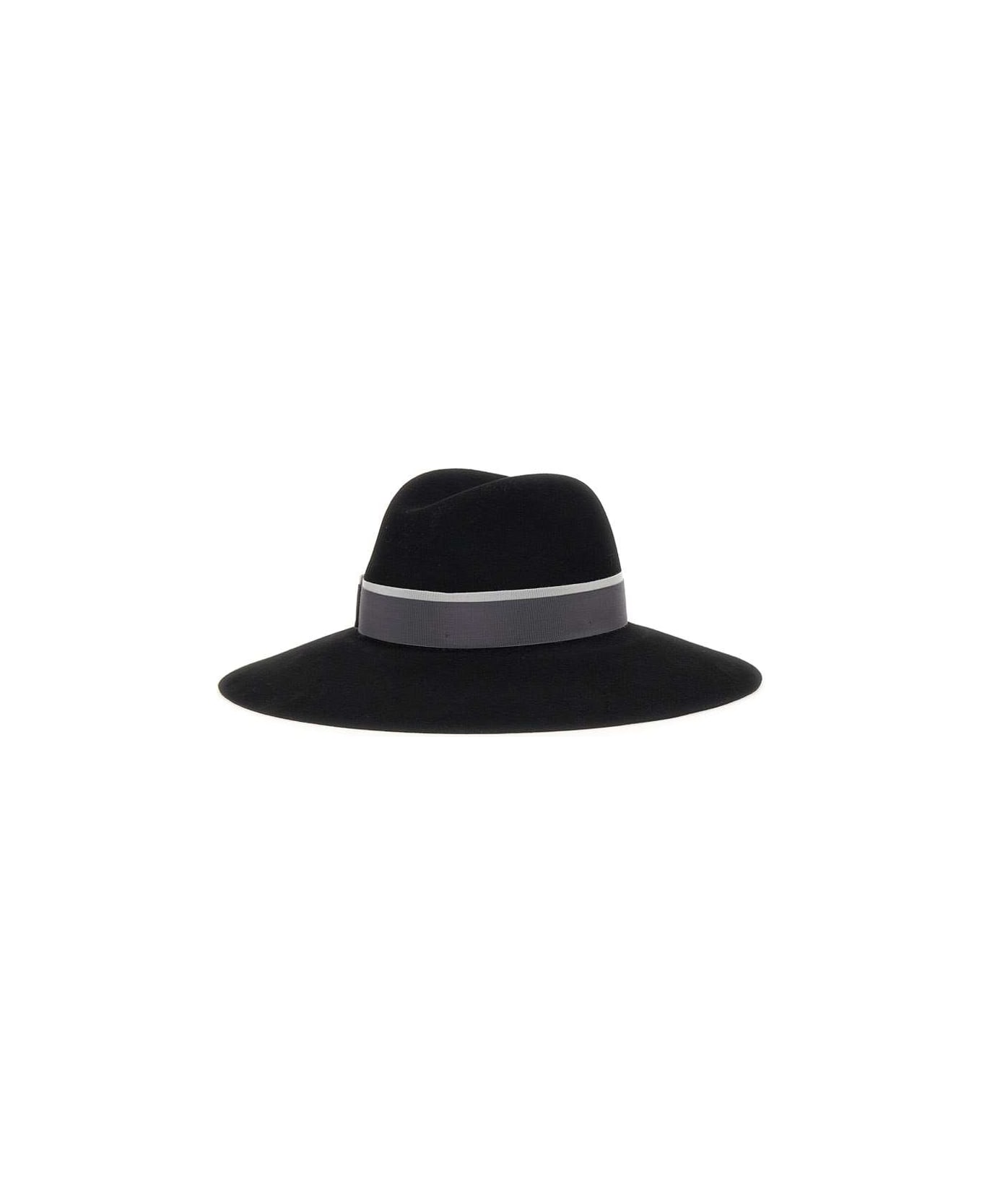 Borsalino "sophie" Superfine Wool Hat - BLACK 帽子