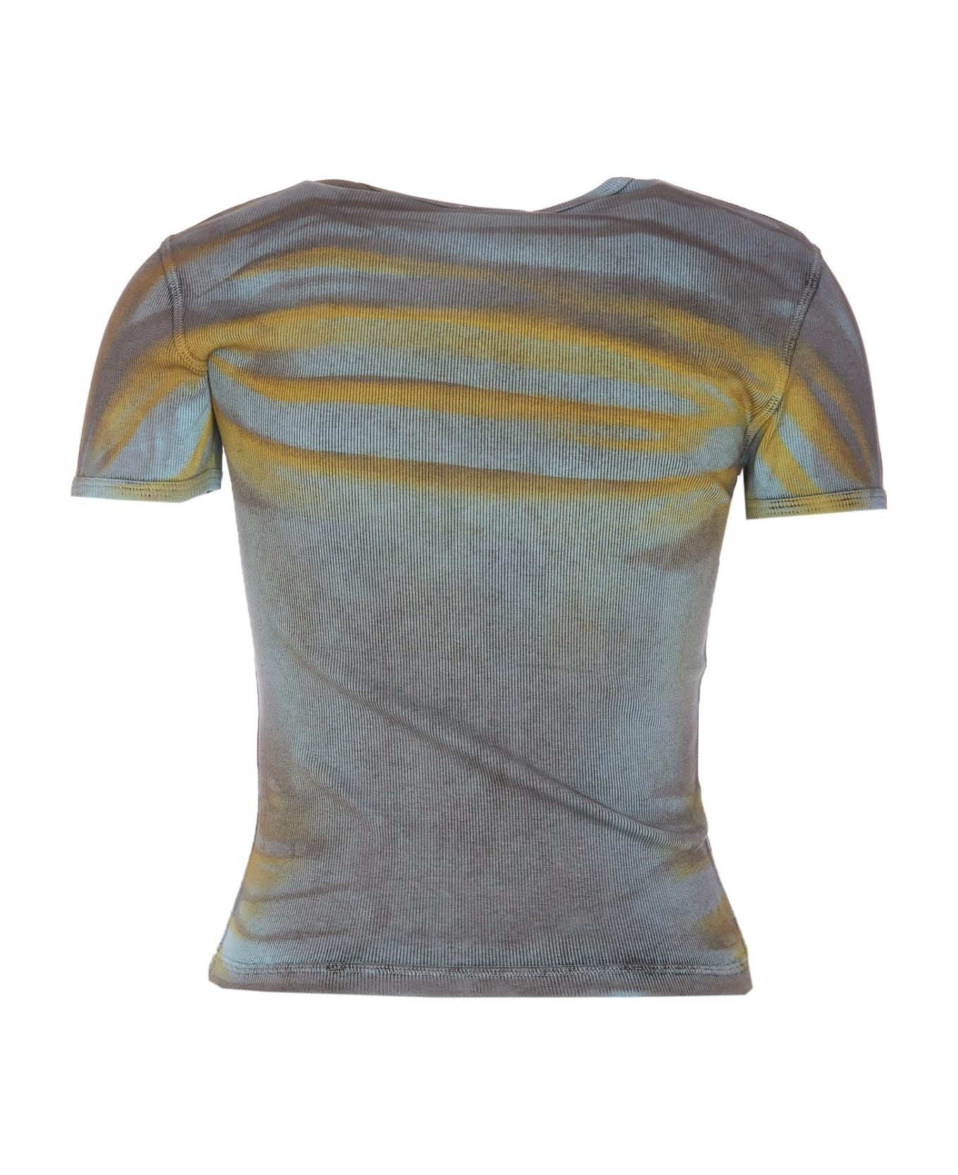 【SATIIIZ】Denid Star Embroidered T-Shirt Diesel T-ele-whisk T-shirt | italist
