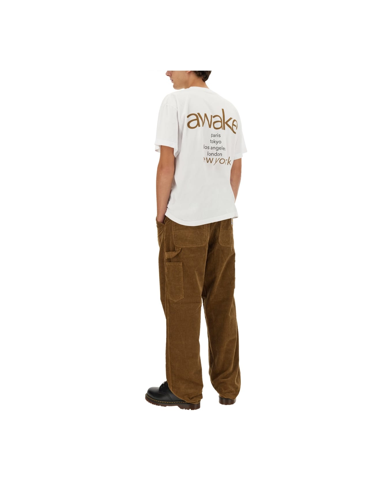 Awake NY T-shirt With Logo - WHITE