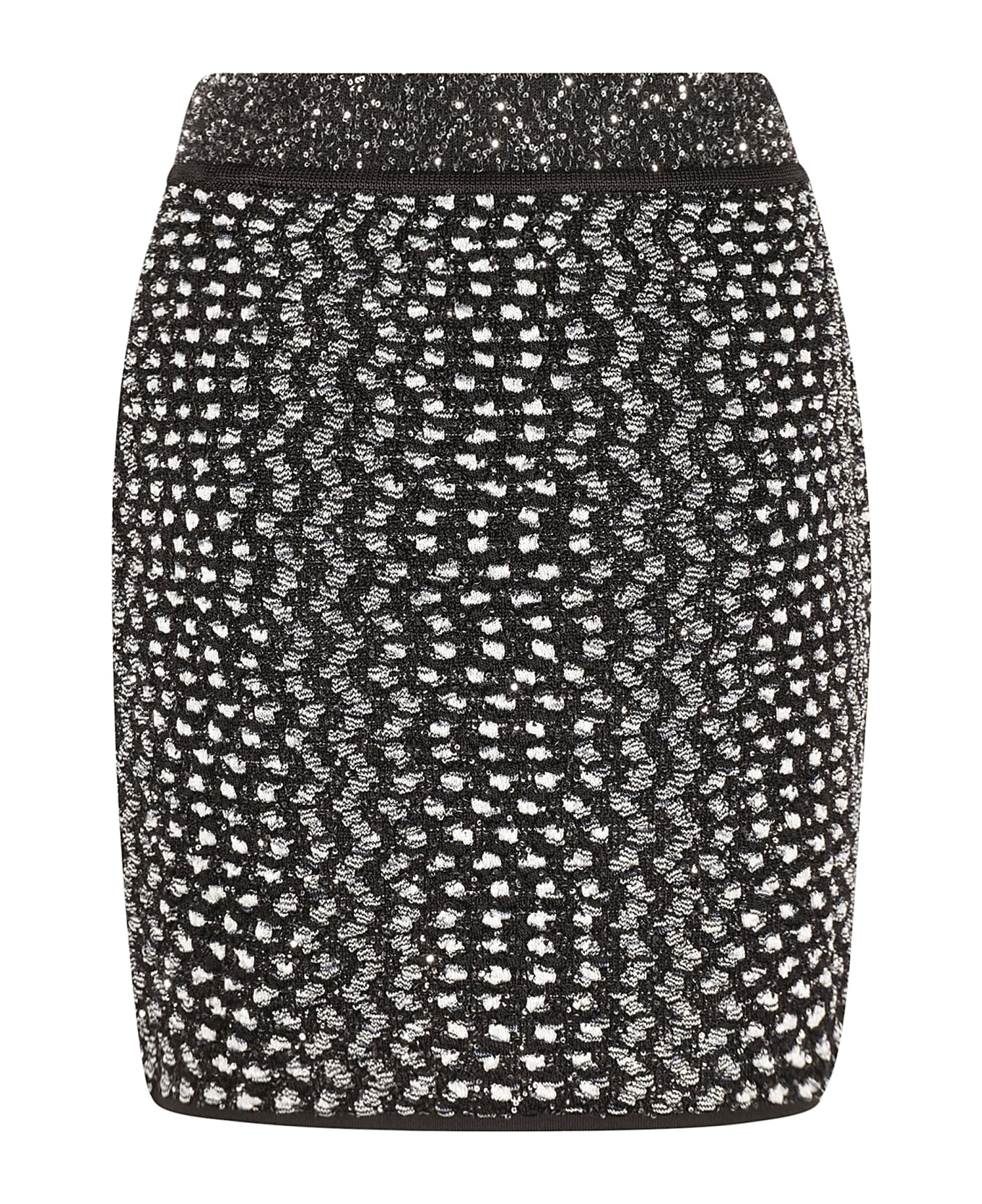Missoni Flamed Lamé Mini Skirt - Black