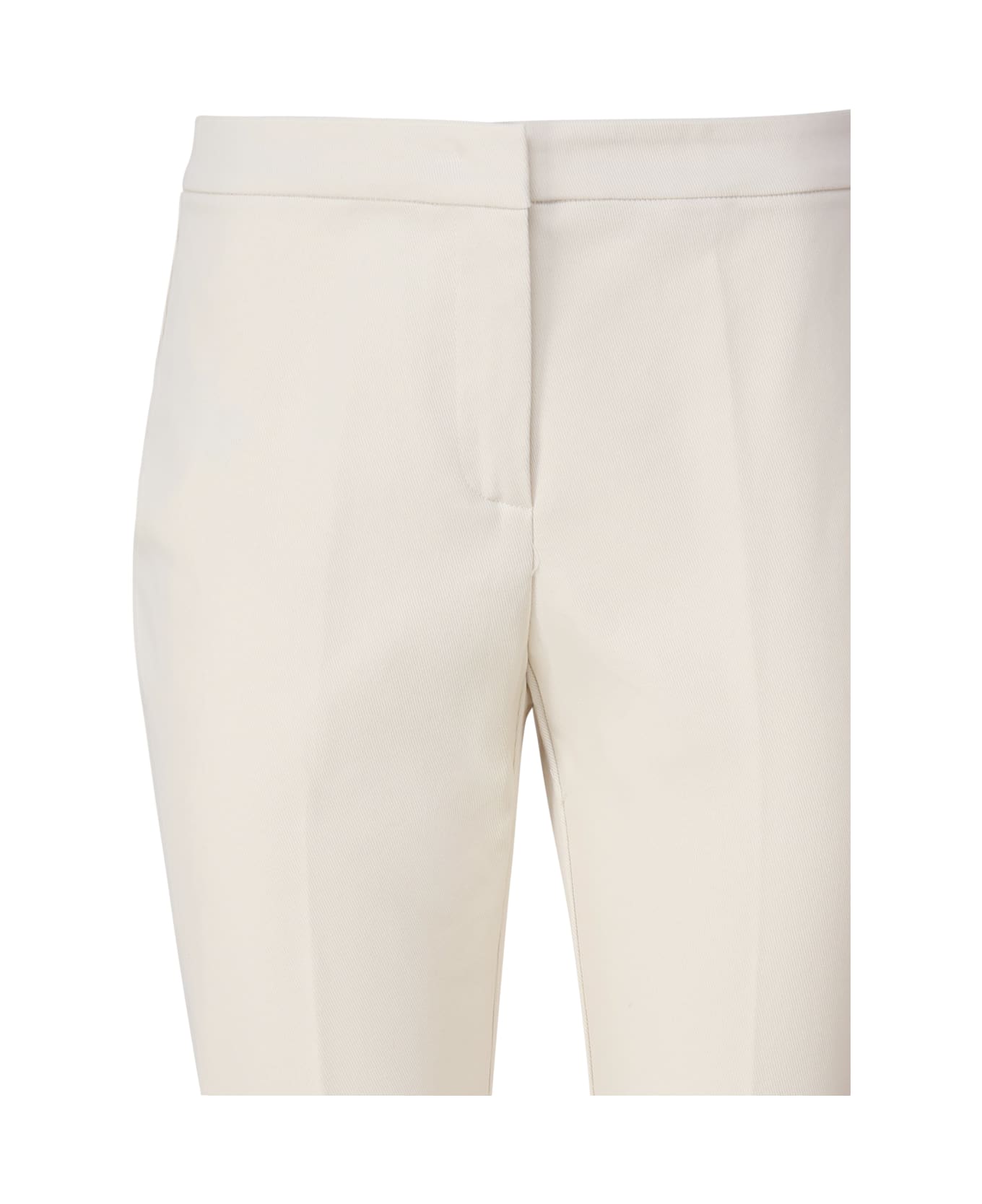 Pinko Pants With Back Slit - White ボトムス
