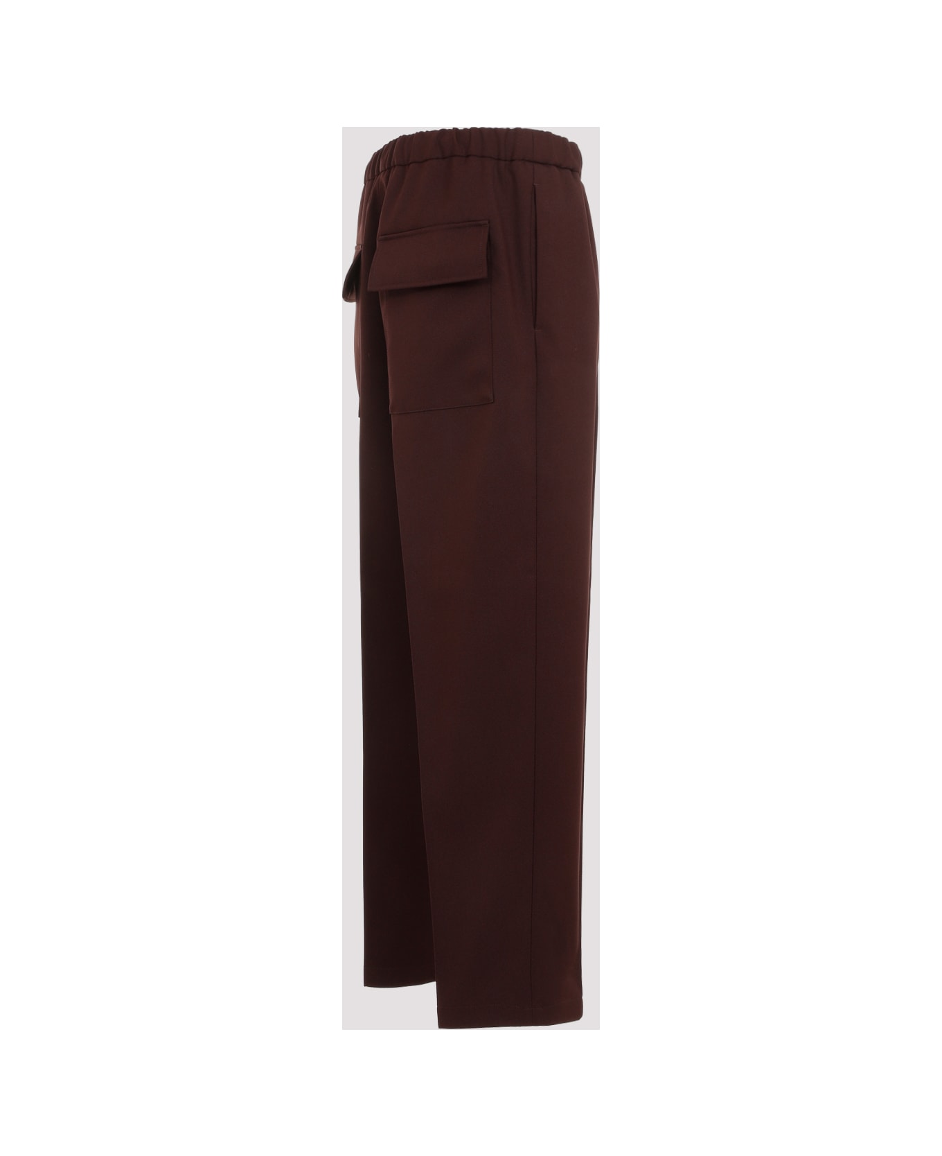 Jil Sander Polyester Trousers - Chocolate Plum
