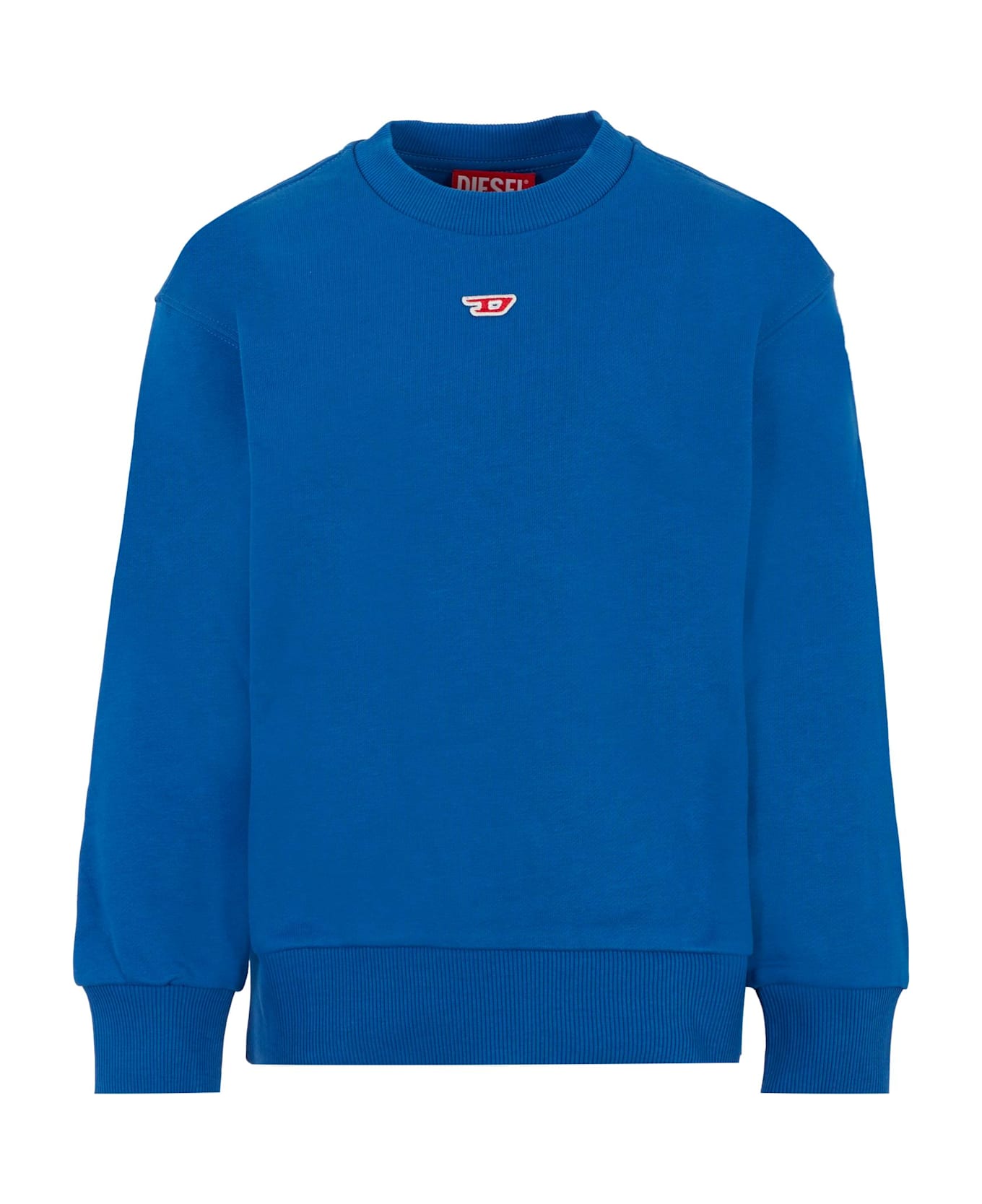 Diesel Light Blue Sweatshirt For Boy With Patch - Light Blue
