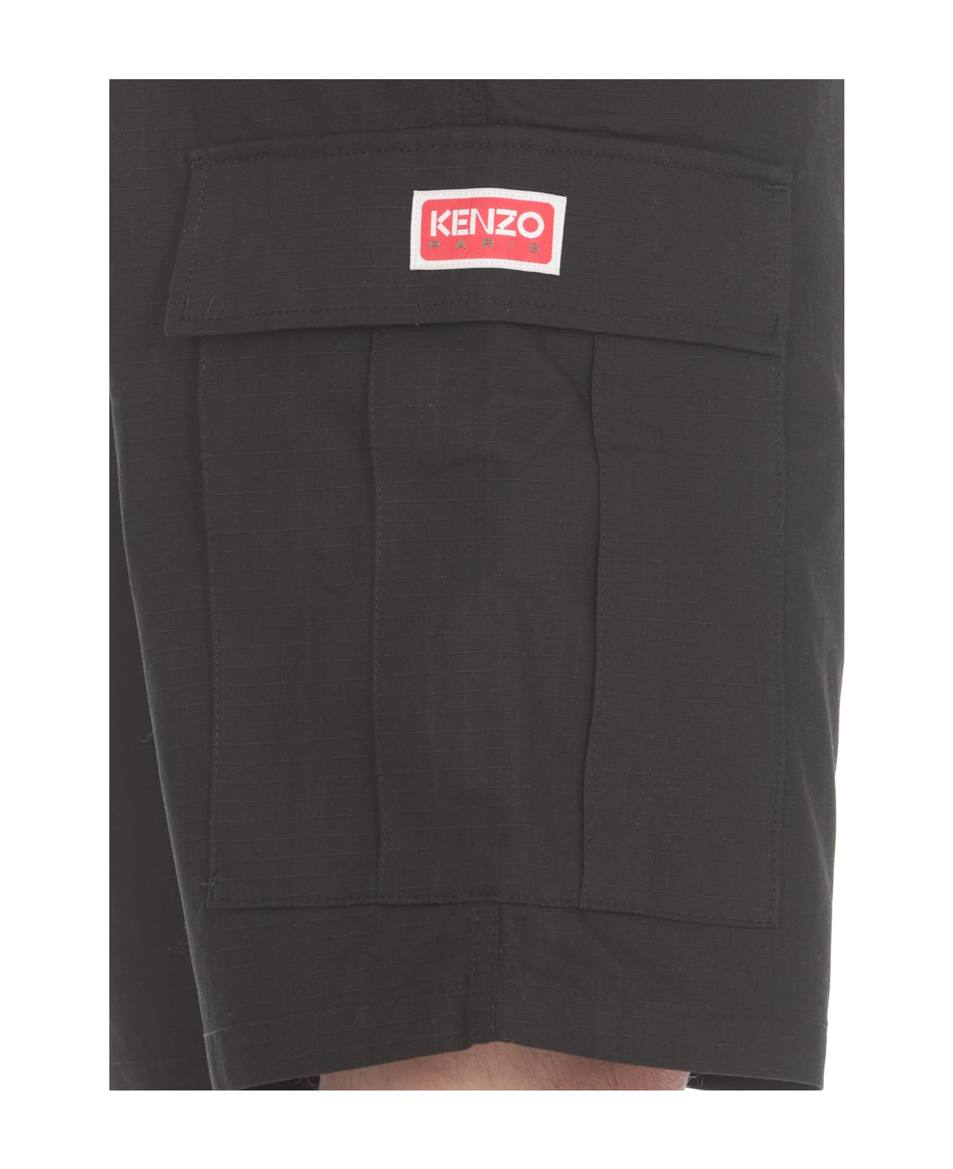 Kenzo Cargo Workwear Shorts - Black
