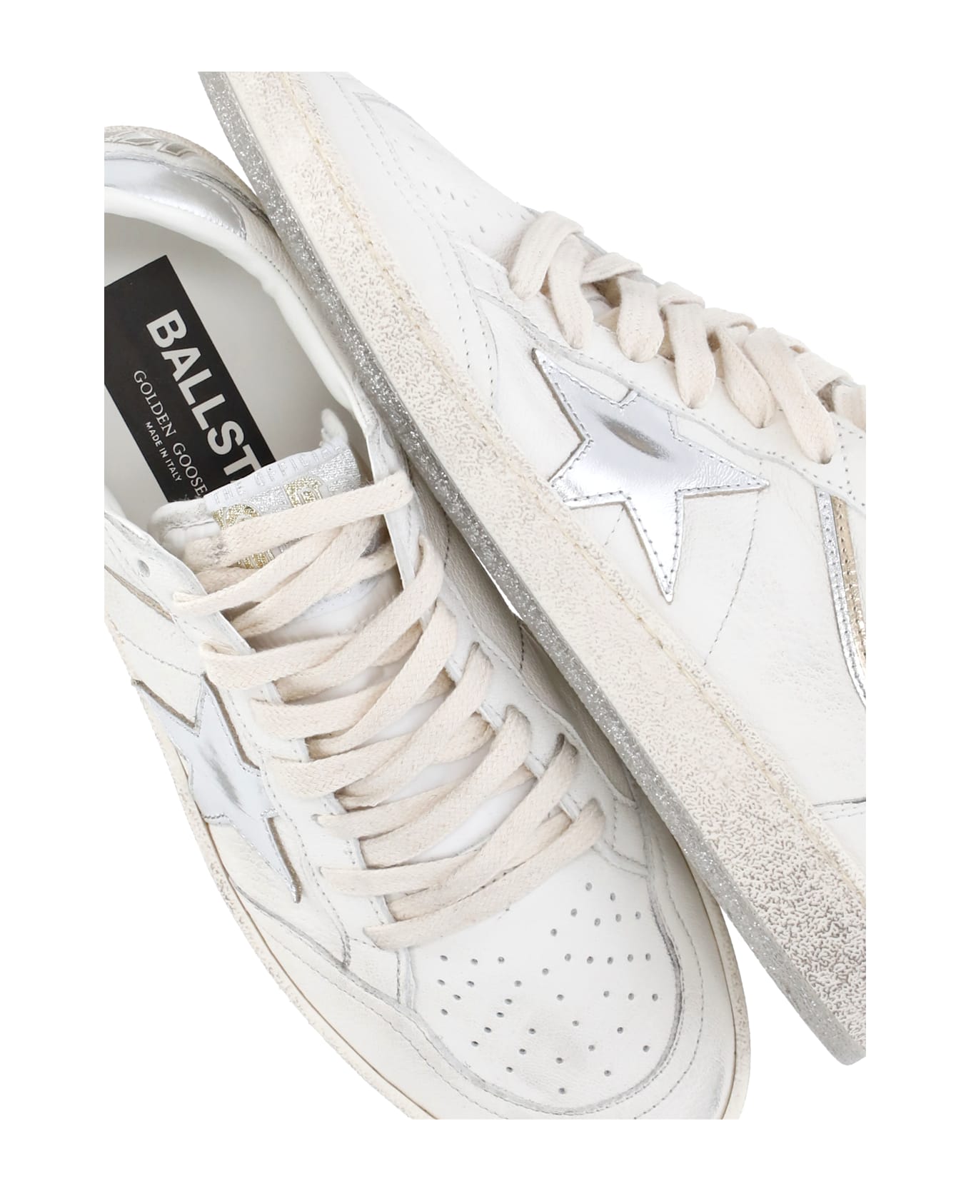 Golden Goose Ball Star Nappa Sneakers - White