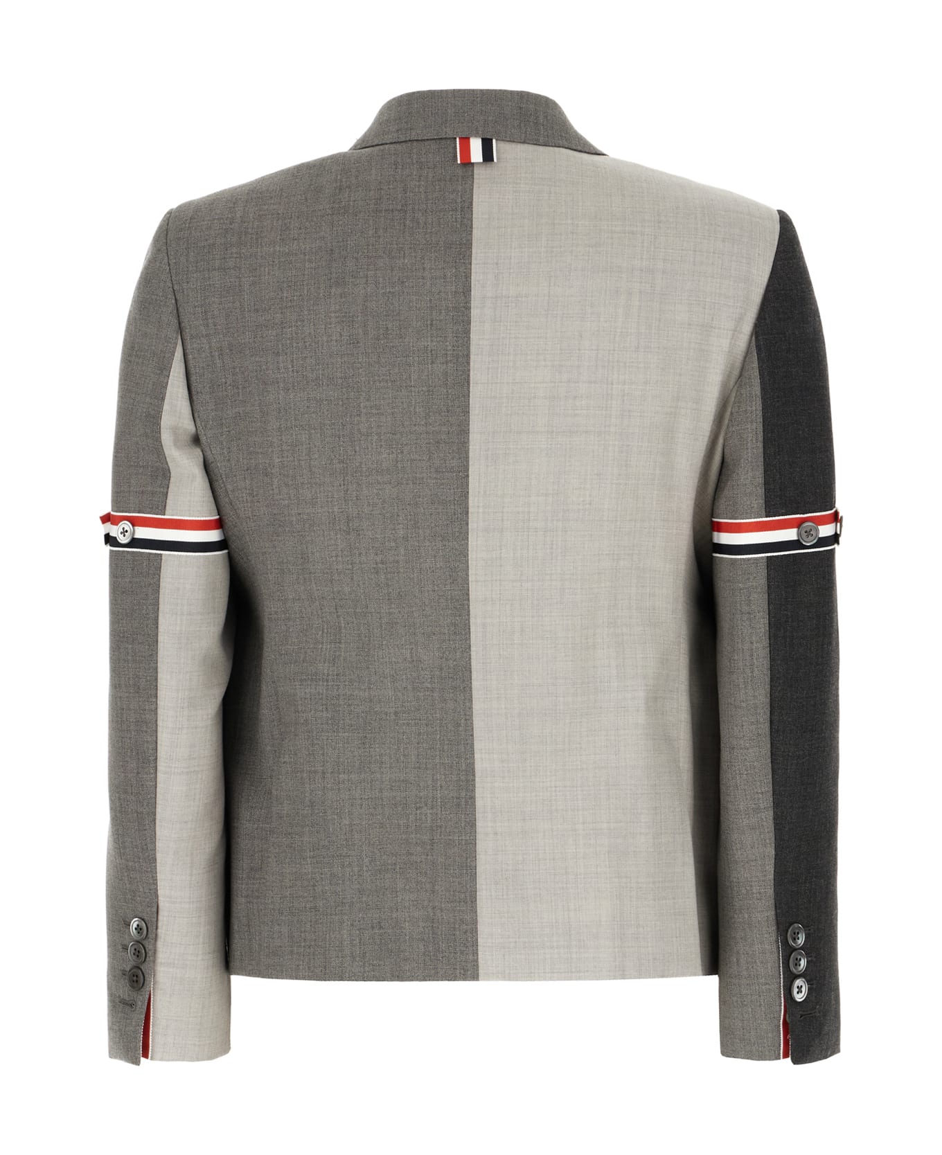 Thom Browne Multicolor Wool Blazer - DARK GREY