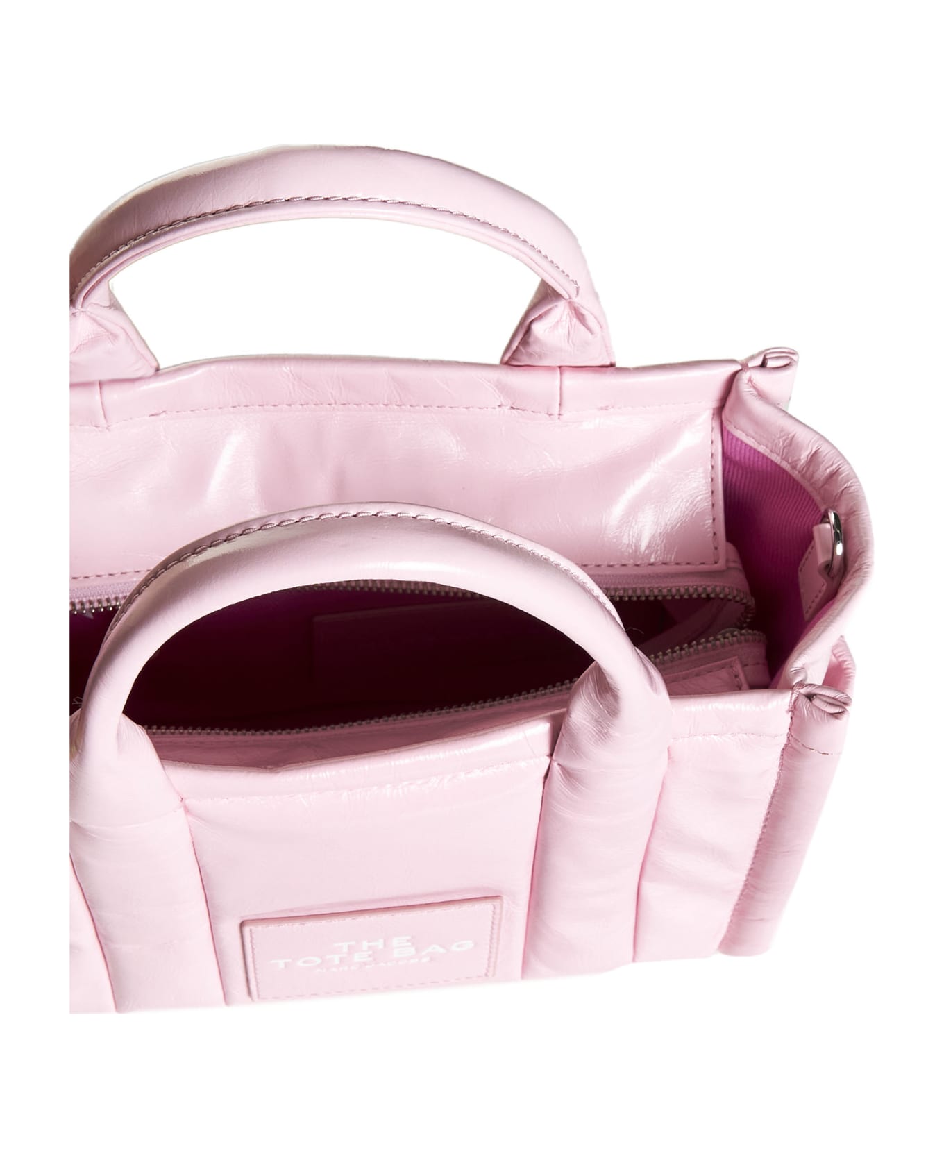 Marc Jacobs The Mini Tote Leather Bag - Bubblegum