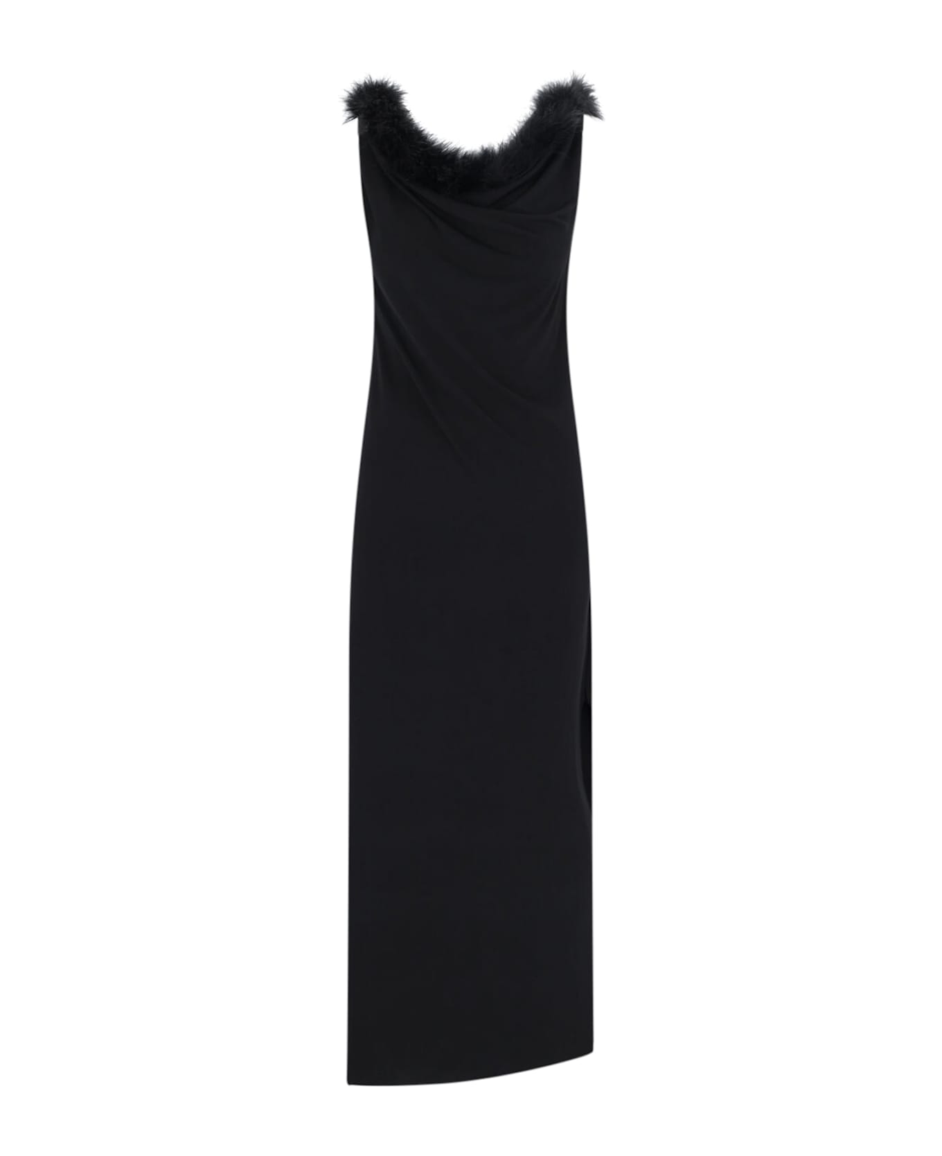 Coperni Draped Maxi Dress - Black