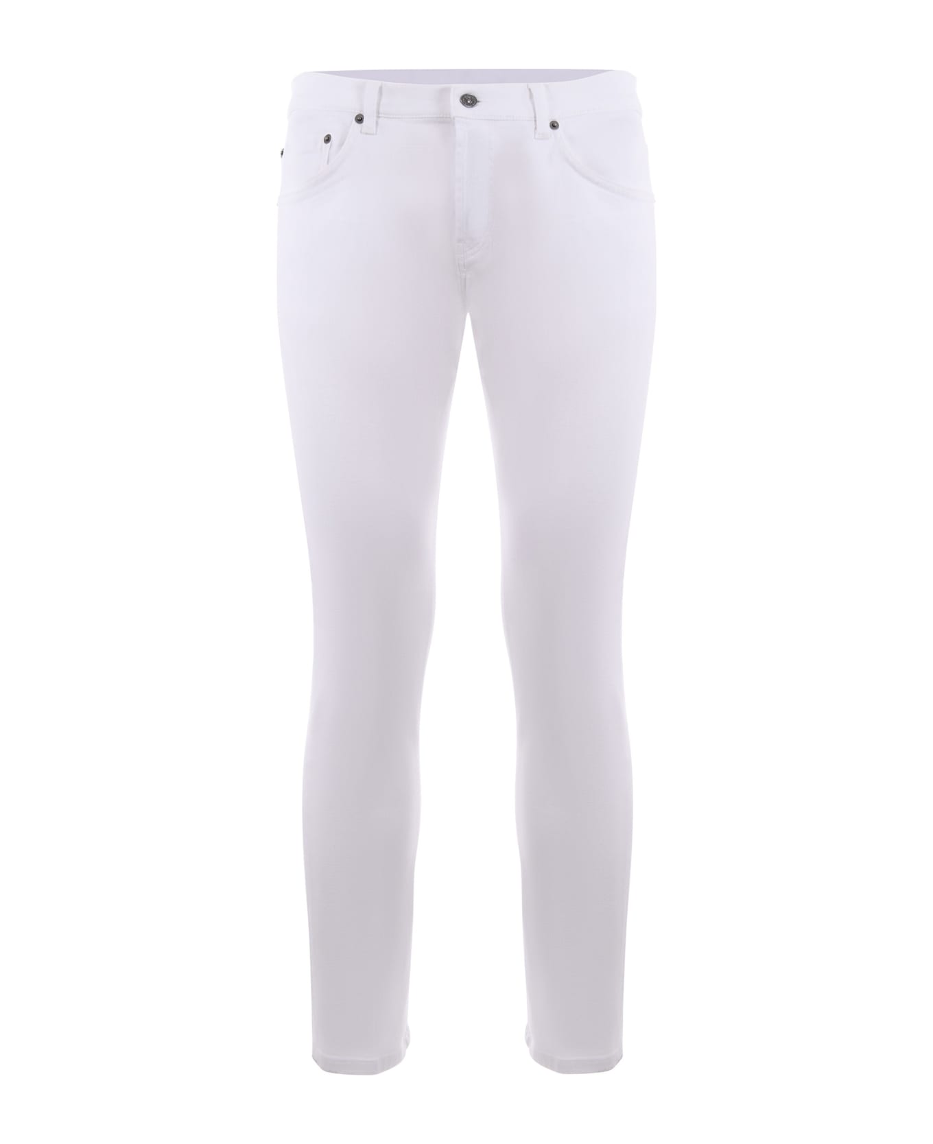 Dondup White Mius Slim Fit Jeans - White