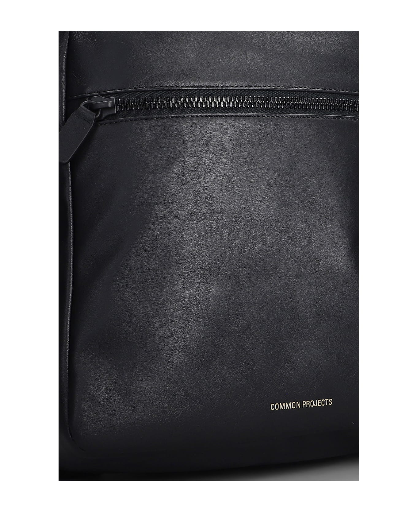 Common Projects Backpack In Black Leather - black
