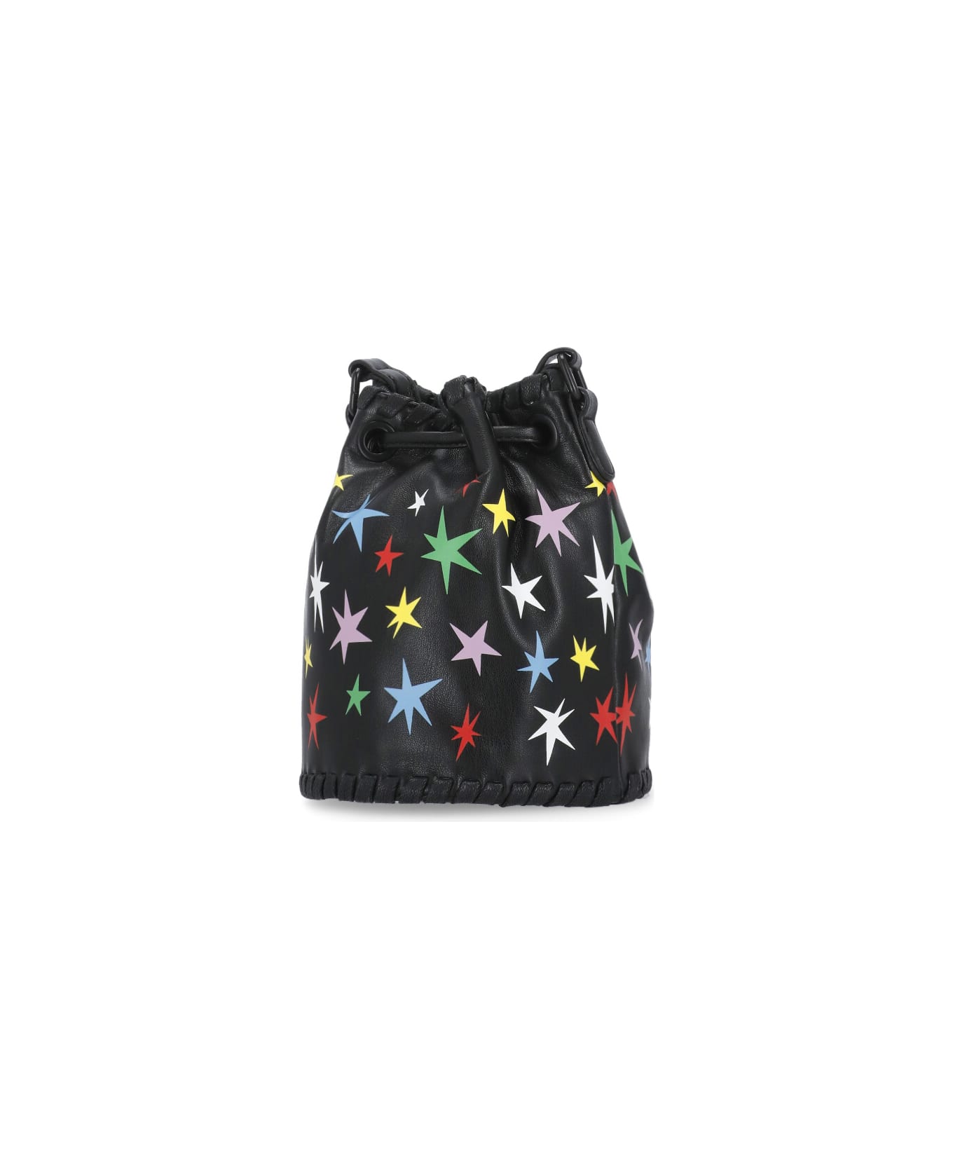 Stella McCartney Bucket Bag With Logo - Black