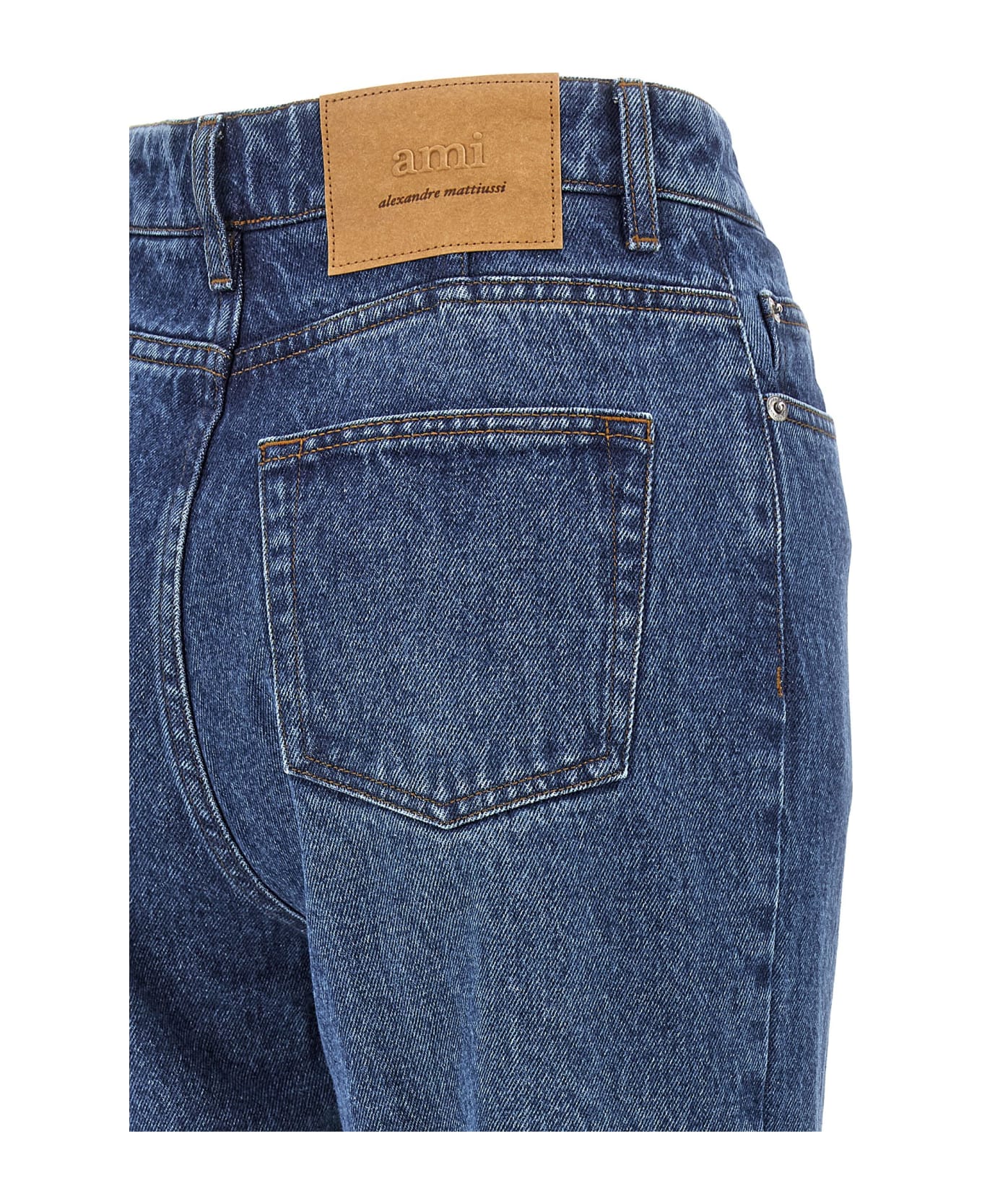 【送料&関税込】Ami Alexandre Mattiussi Cotton Flared Jeans USED BLUE Flare Fit Jeans | AMI PARIS
