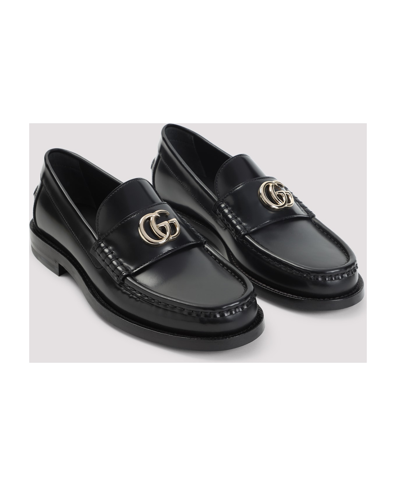 Gucci Marmont Gg Loafers - Black