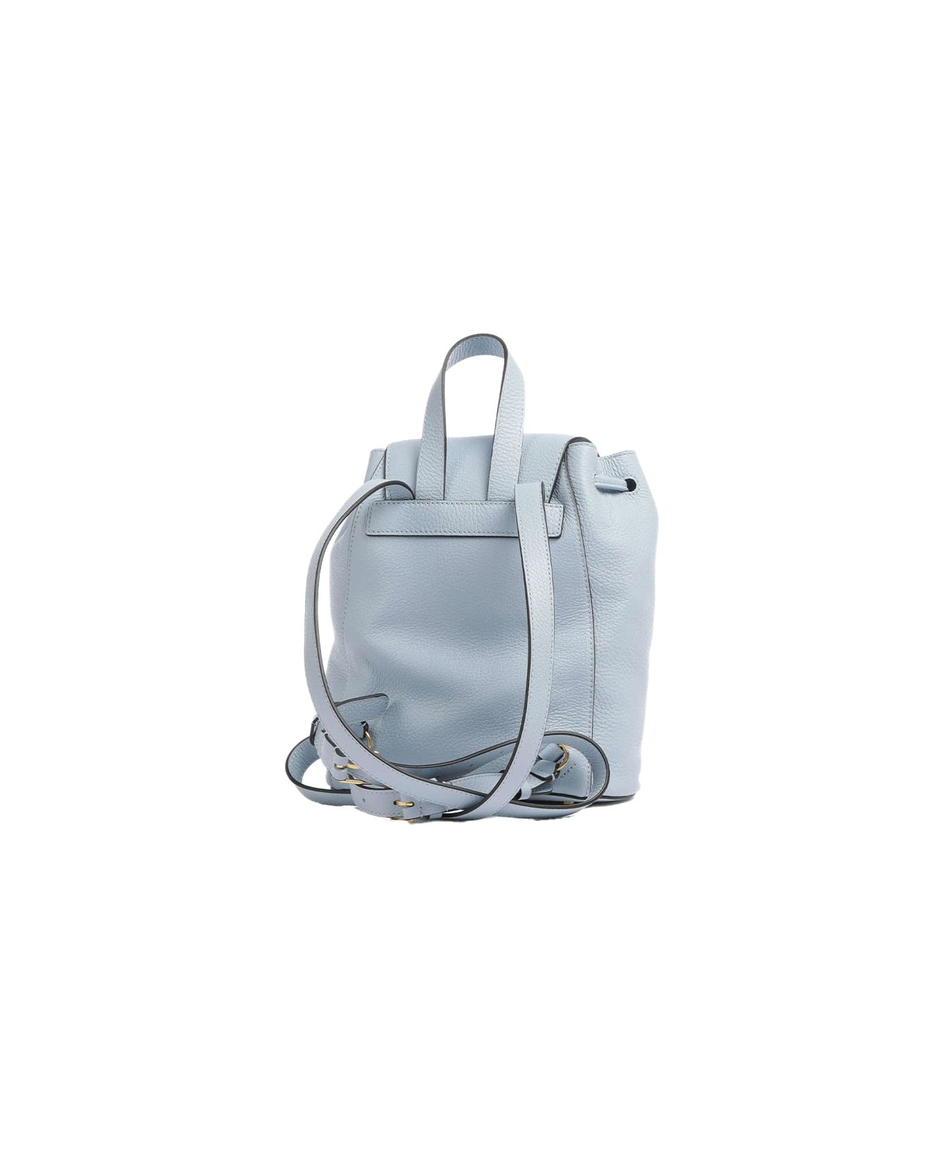 Coccinelle Beat Soft Backpack In Leather - Mist blue