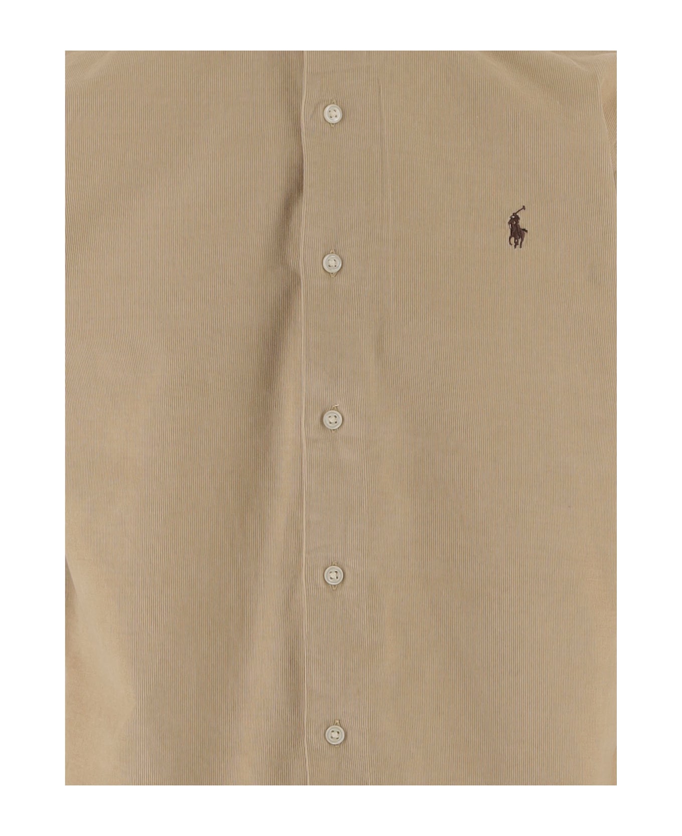 Ralph Lauren Beige Corduroy Shirt - COASTAL BEIGE