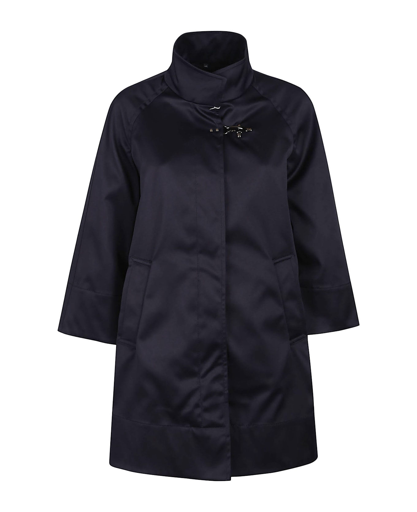 Fay Raglan Sleeve Cape - Blue