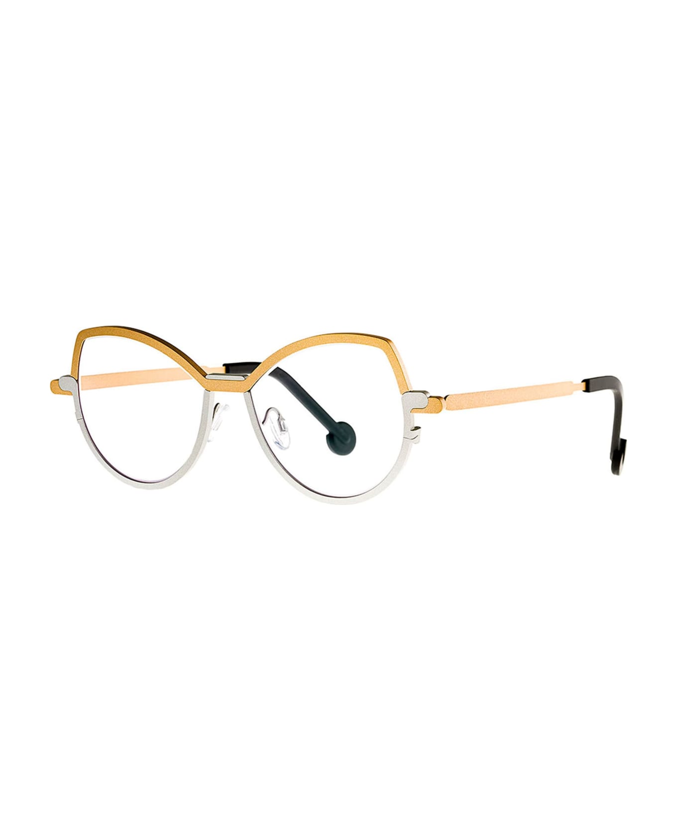 Theo Eyewear Strip - 319 Rx Glasses - gold/silver