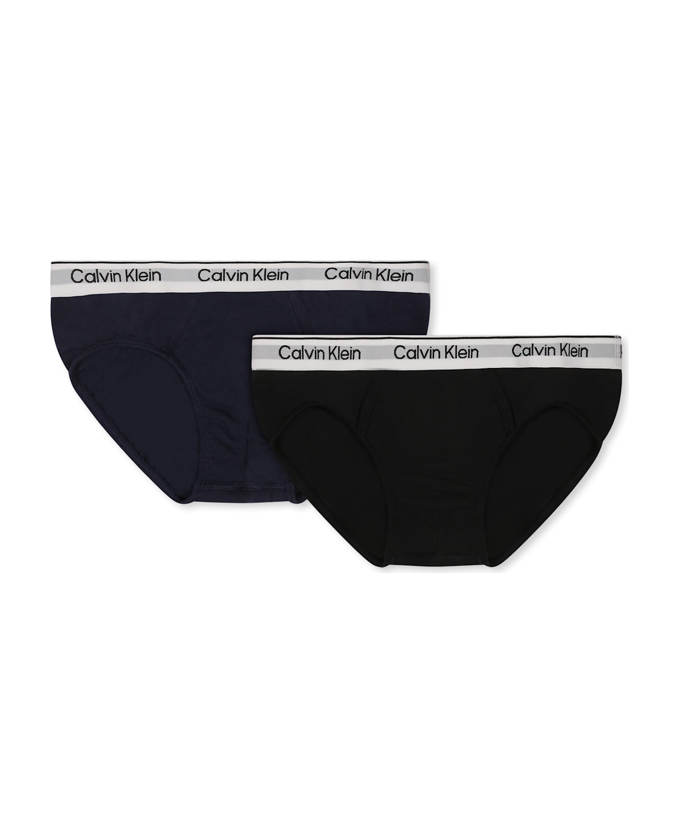 Calvin Klein Multicolor Slip Set For Boy With Logo - Multicolor