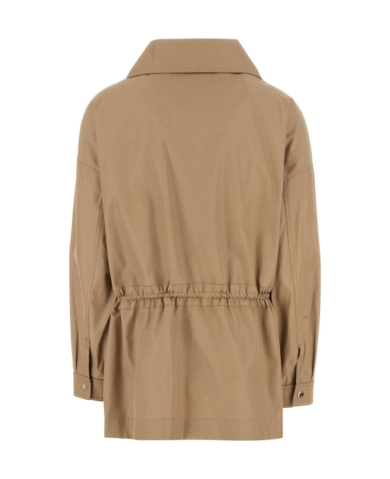 Moorer Camel Polyester Blend Olinda Parka - CAMMELLO