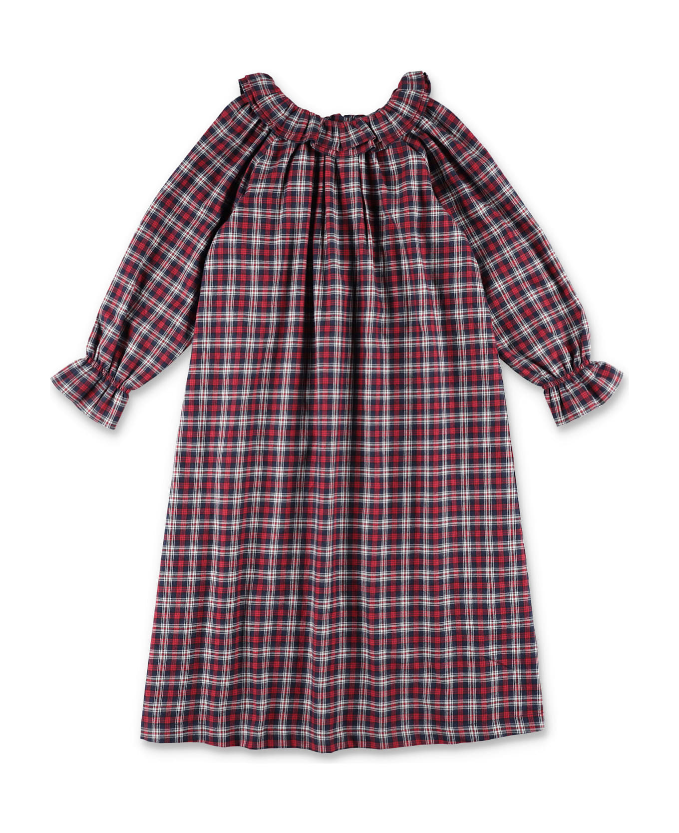 Bonpoint Kid - Blessing Checkered Nightdress - RED