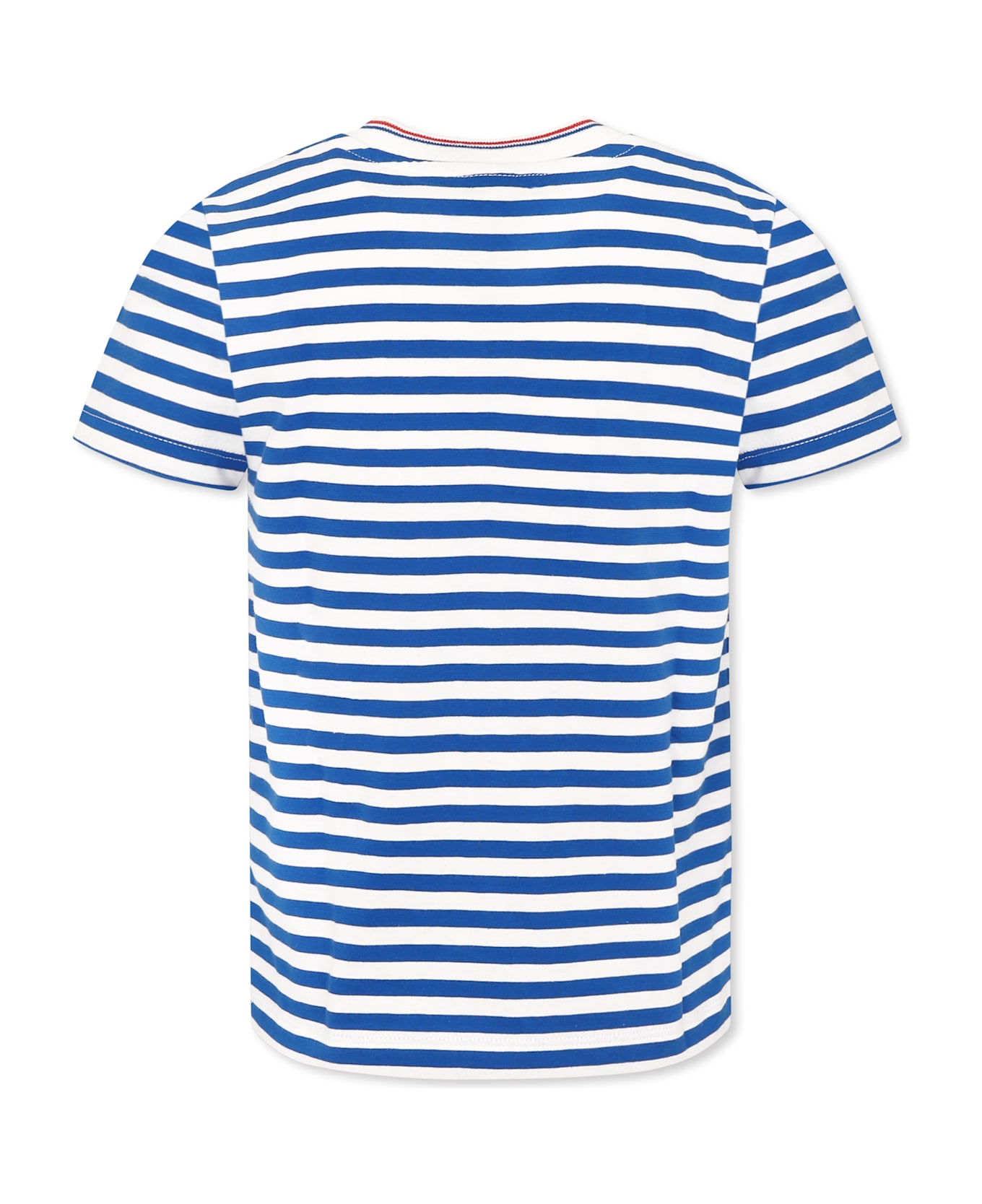 Petit Bateau Light Blue T-shirt For Girl With Logo - Light Blue