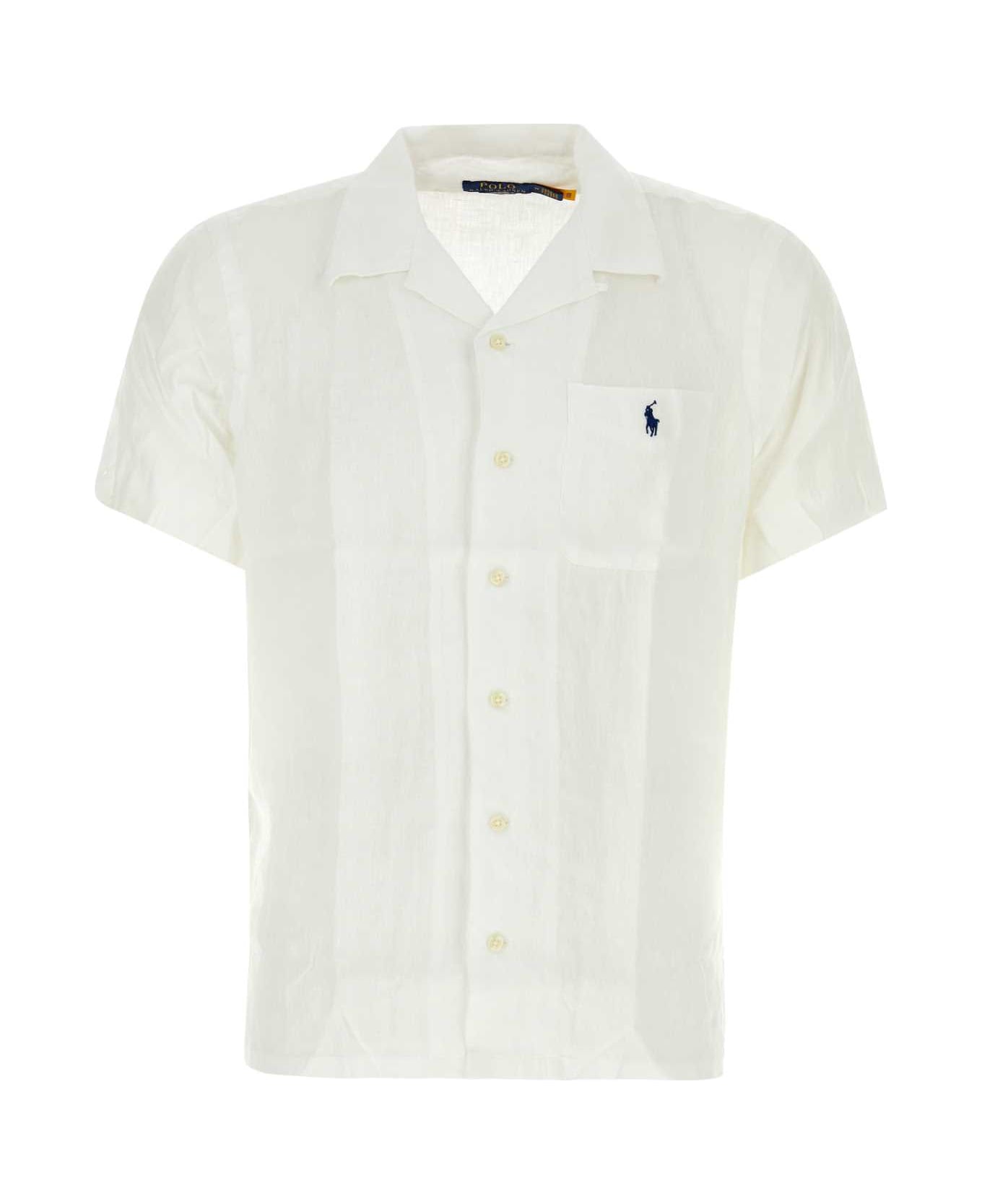 Polo Ralph Lauren White Linen Shirt - 001