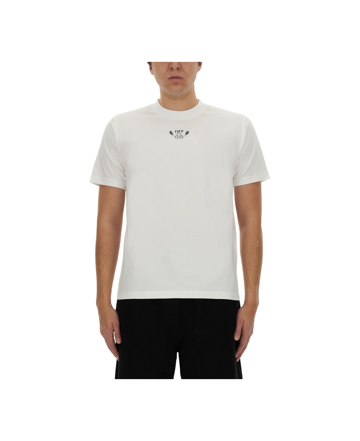 Off-White Bandana Pattern T-shirt - WHITE