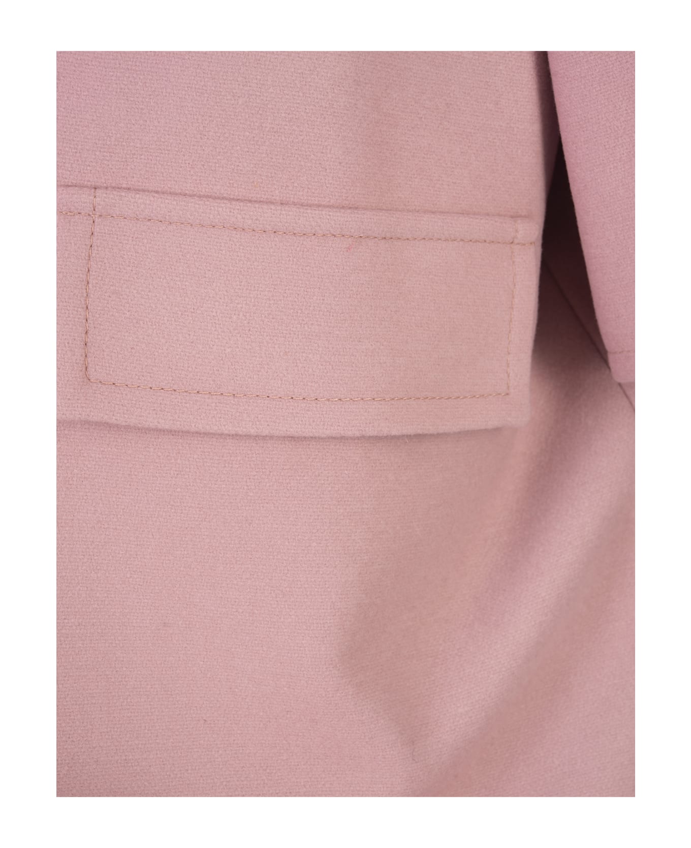 Gianluca Capannolo Pink Wool Midi Coat - Rosa
