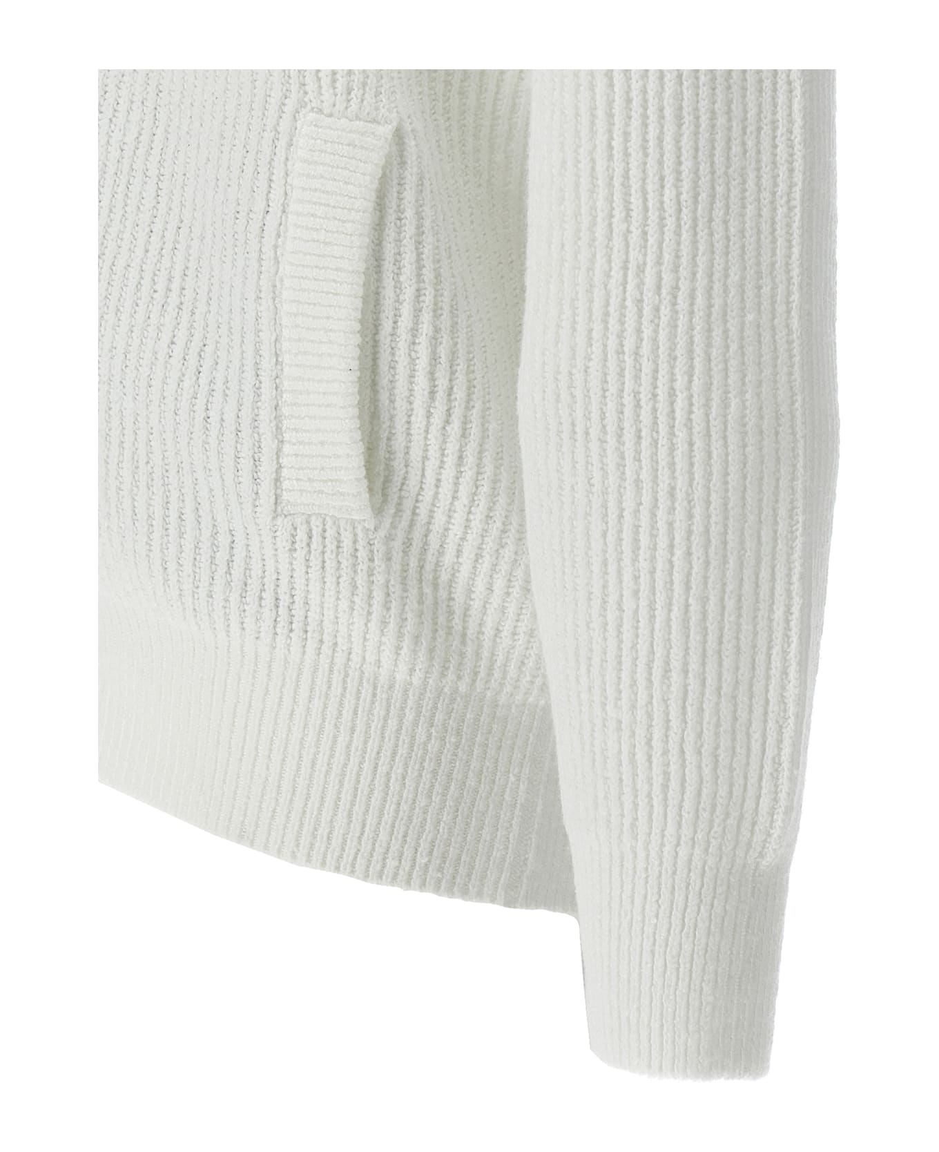 Brunello Cucinelli Zip Cardigan - White