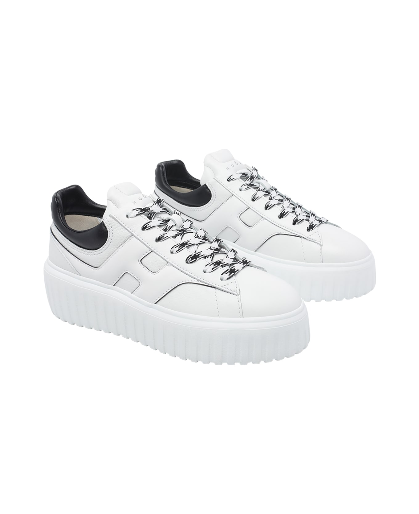 Hogan H-stripes Platform Sneakers - White
