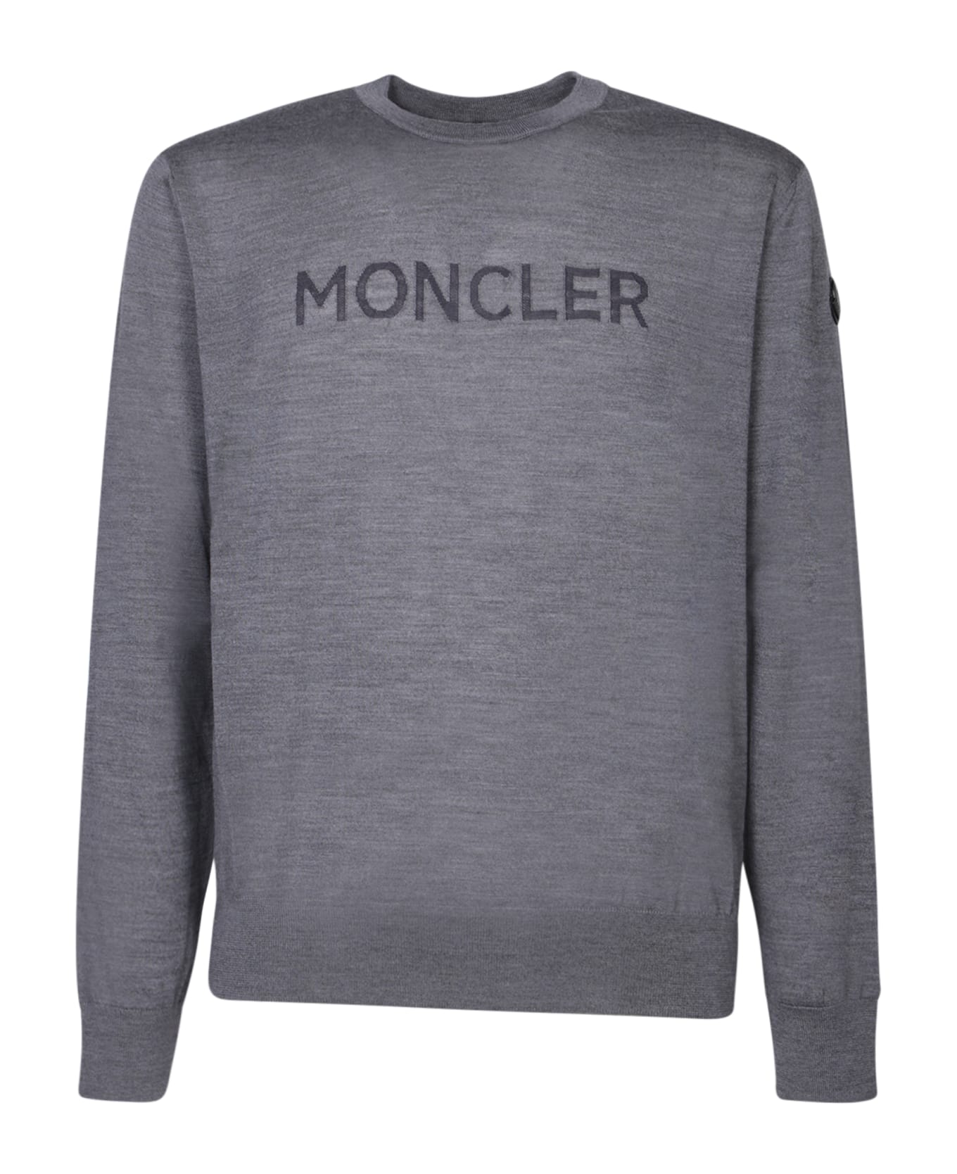 Moncler Grey Crew Neck Sweater - Grey