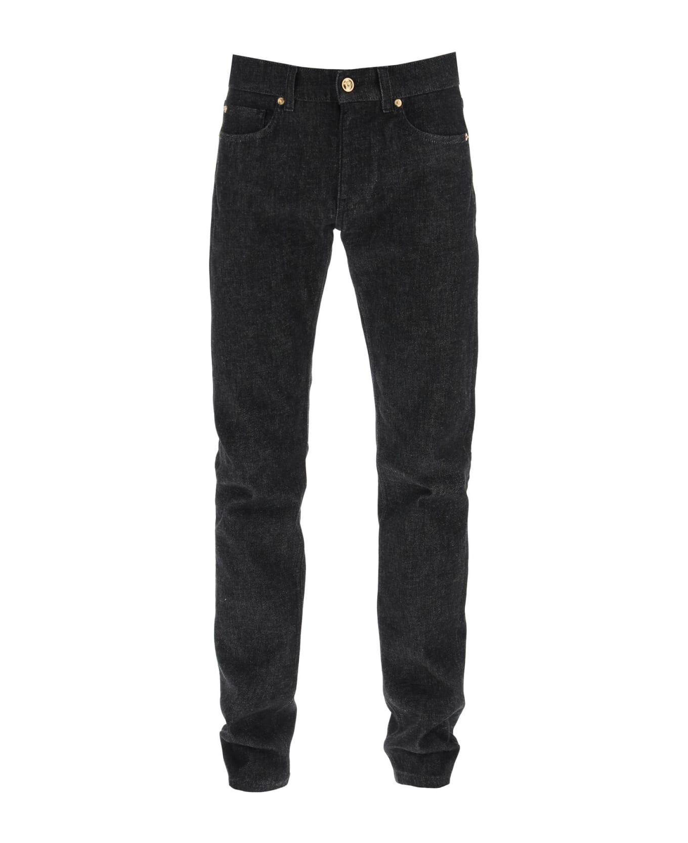 Versace Taylor Fit Stretched Denim Jeans - BLACK (Black)