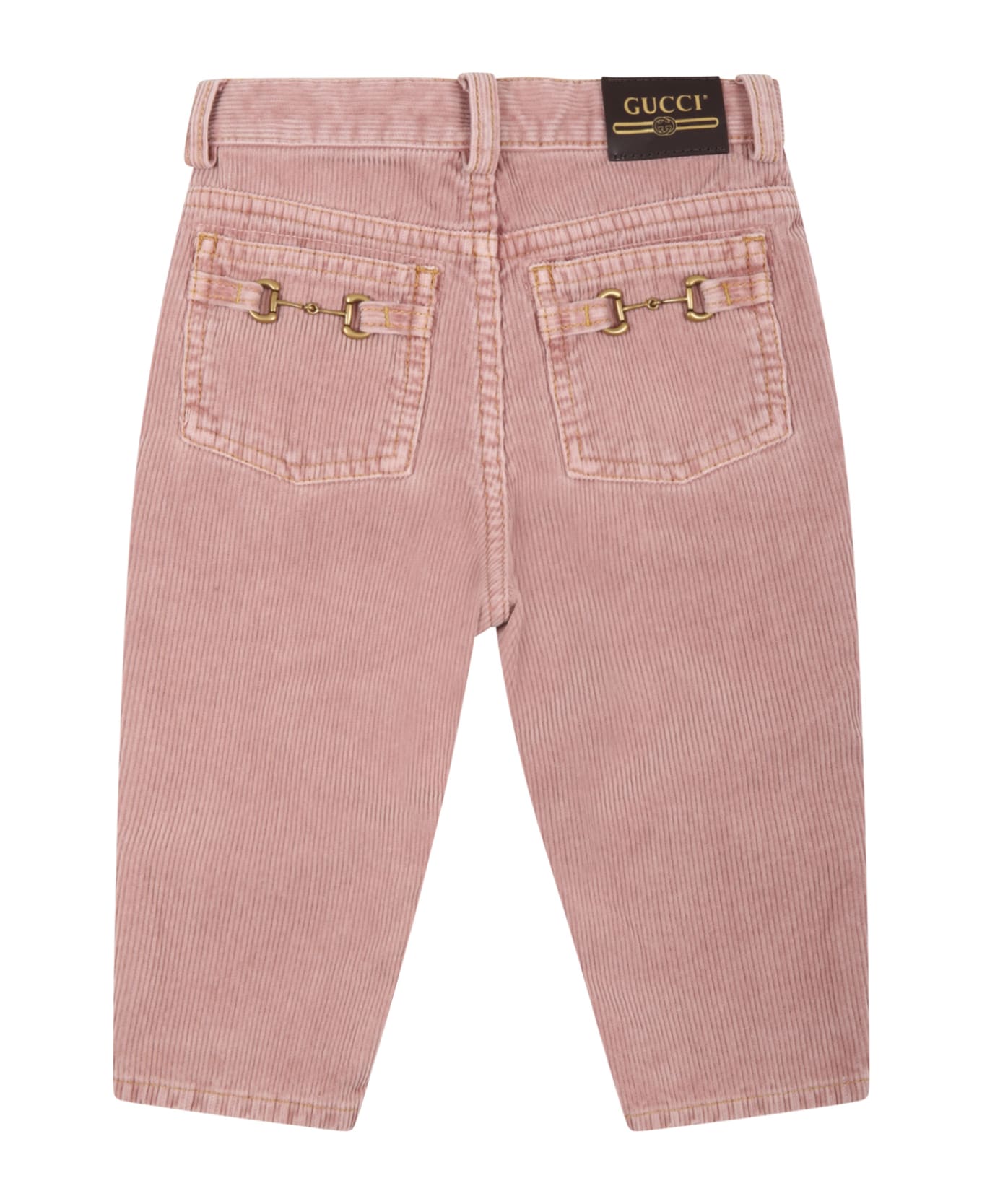 Gucci ken Pink Pants For Baby Girl With Horsebit - Pink