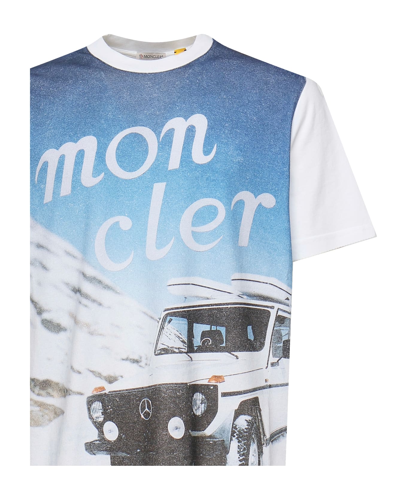 Moncler Genius T-shirt With Front Print - White