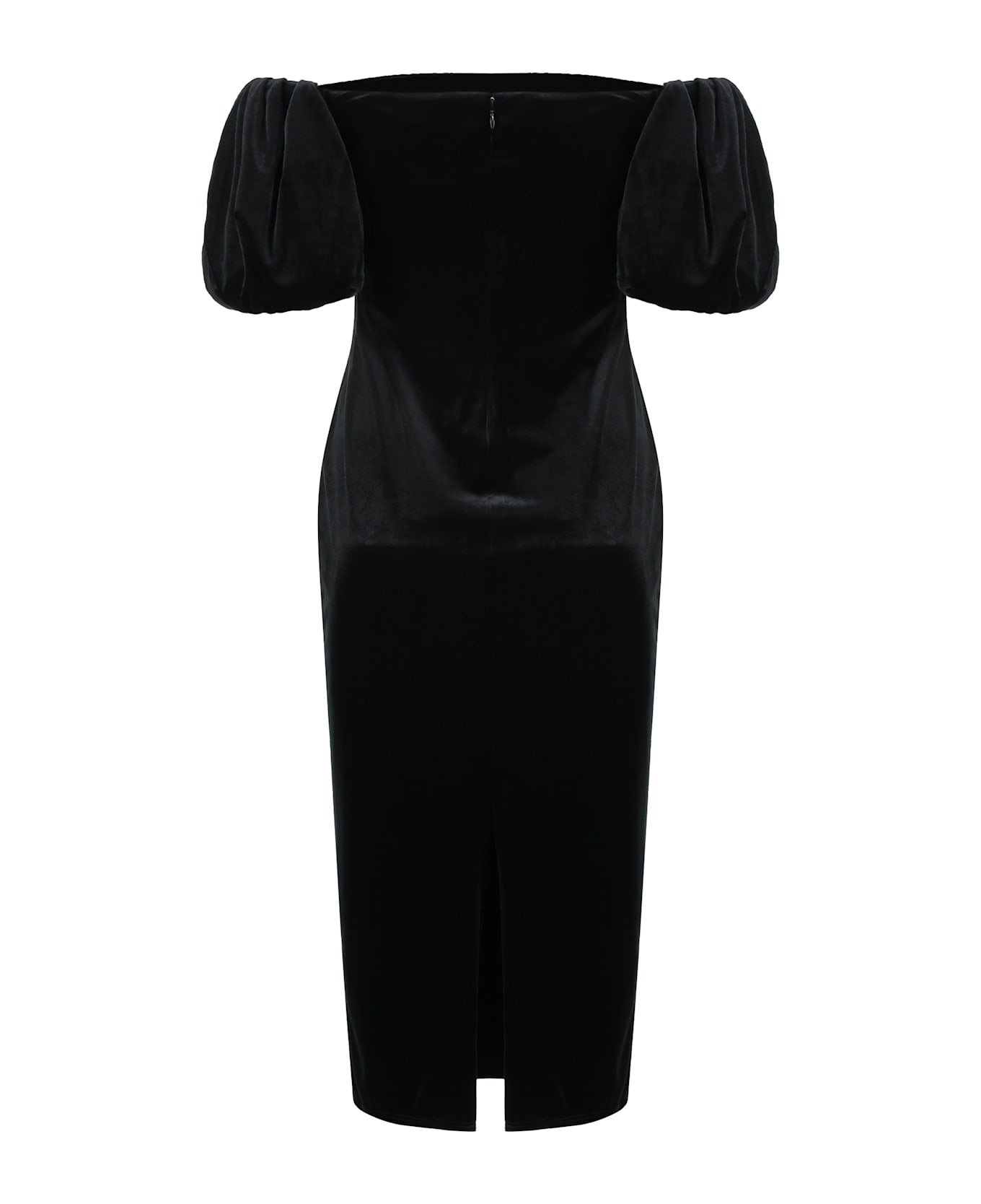Ralph Lauren Midi Velvet Dresses - black