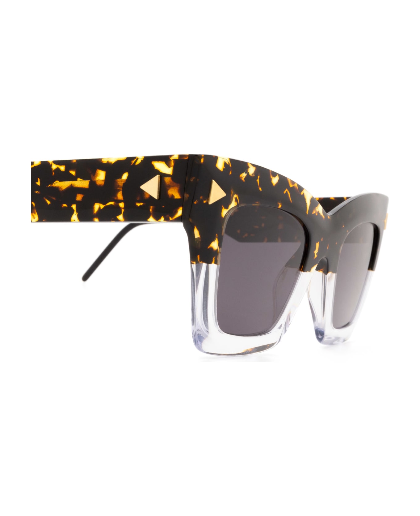 SO.YA Victoria Shiny Havana & Crystal Sunglasses - Shiny Havana & Crystal