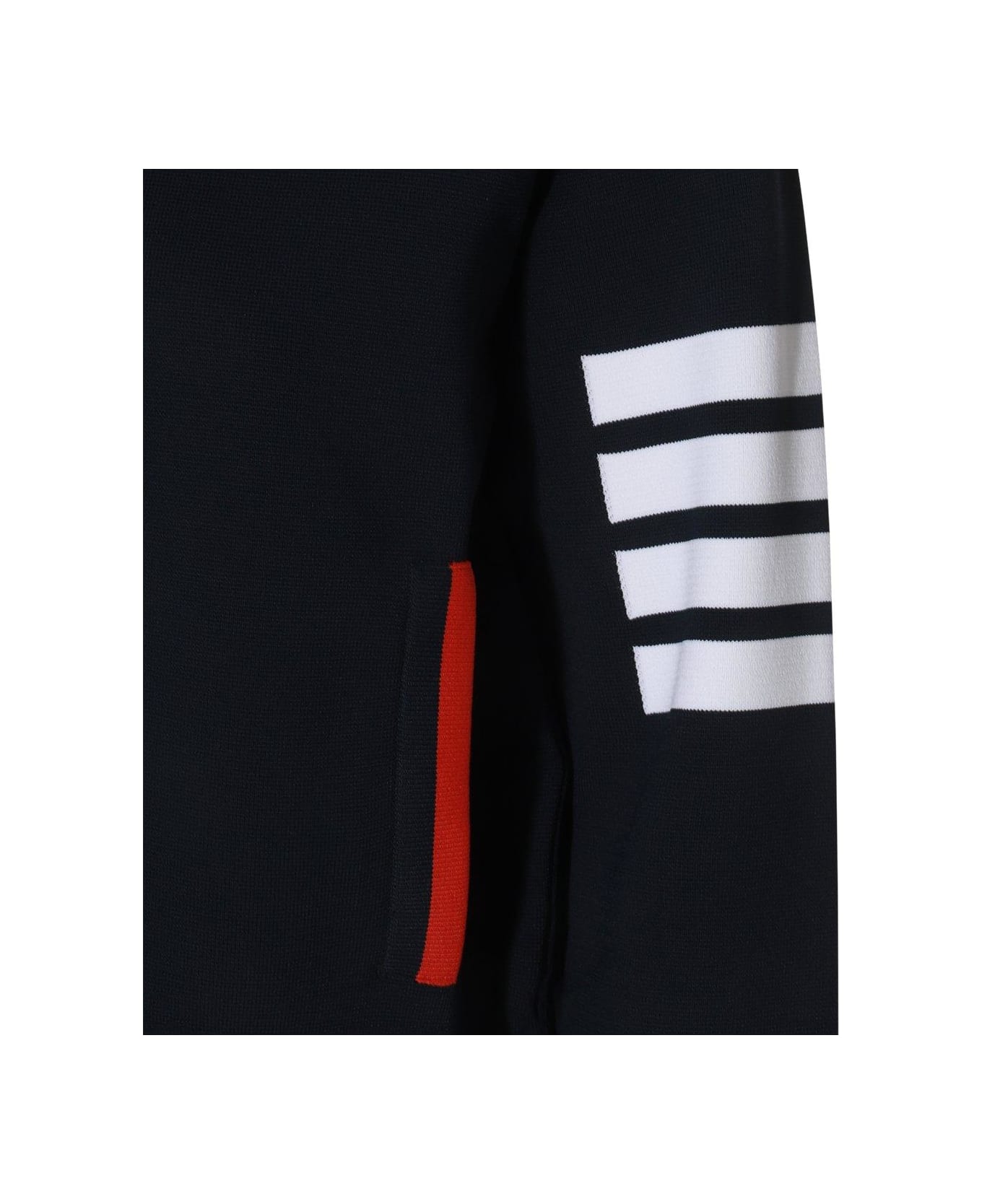 Thom Browne 4-bar Striped Button-up Jacket - Blue