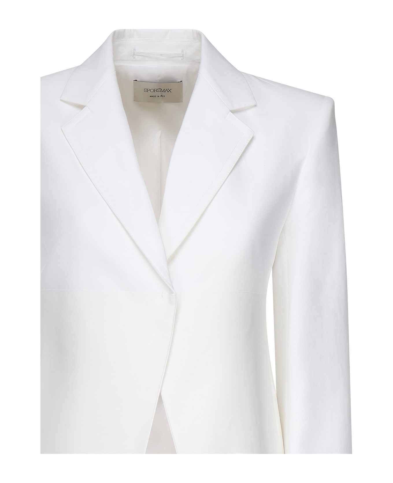 Max Mara Double Stretch Material Blazer - White