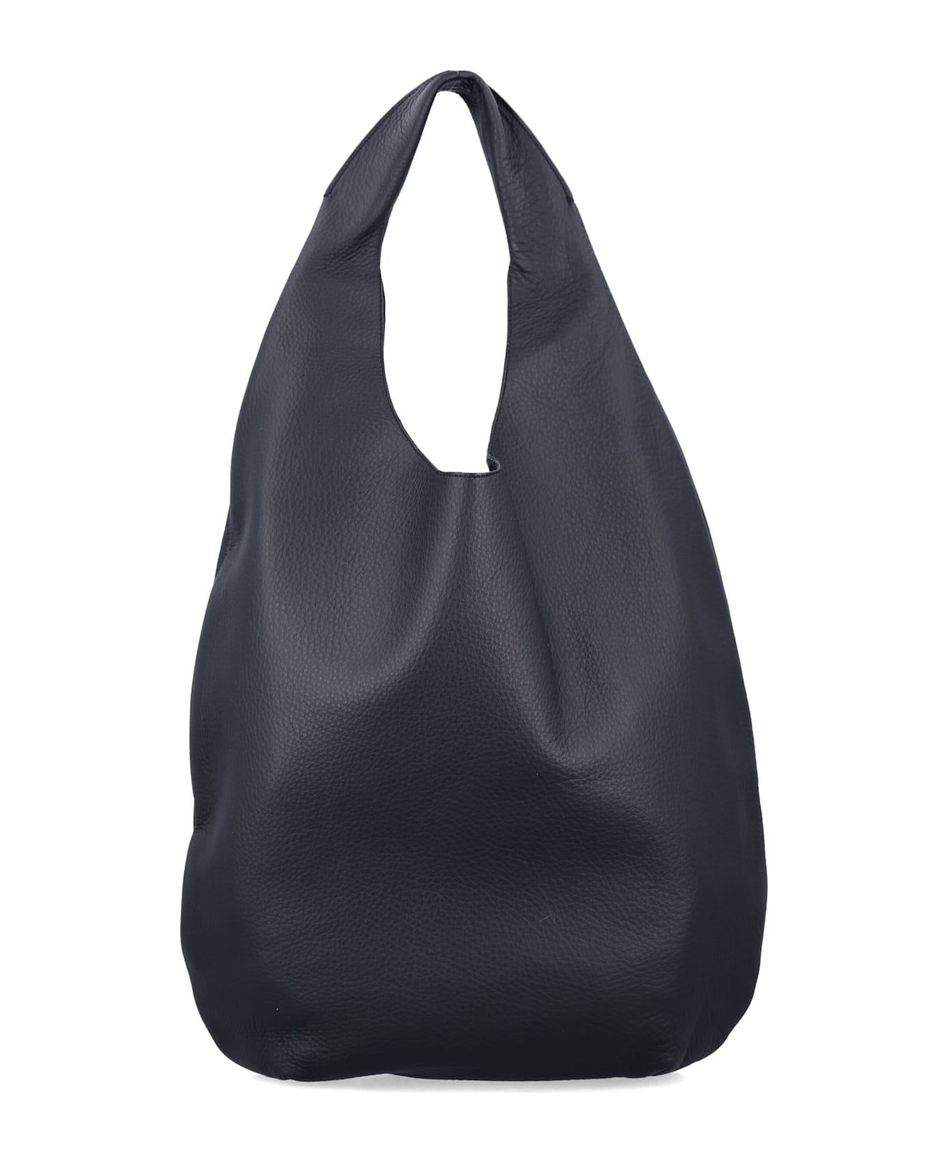 A.P.C. Le Neige Grained Leather Handbag - BLACK