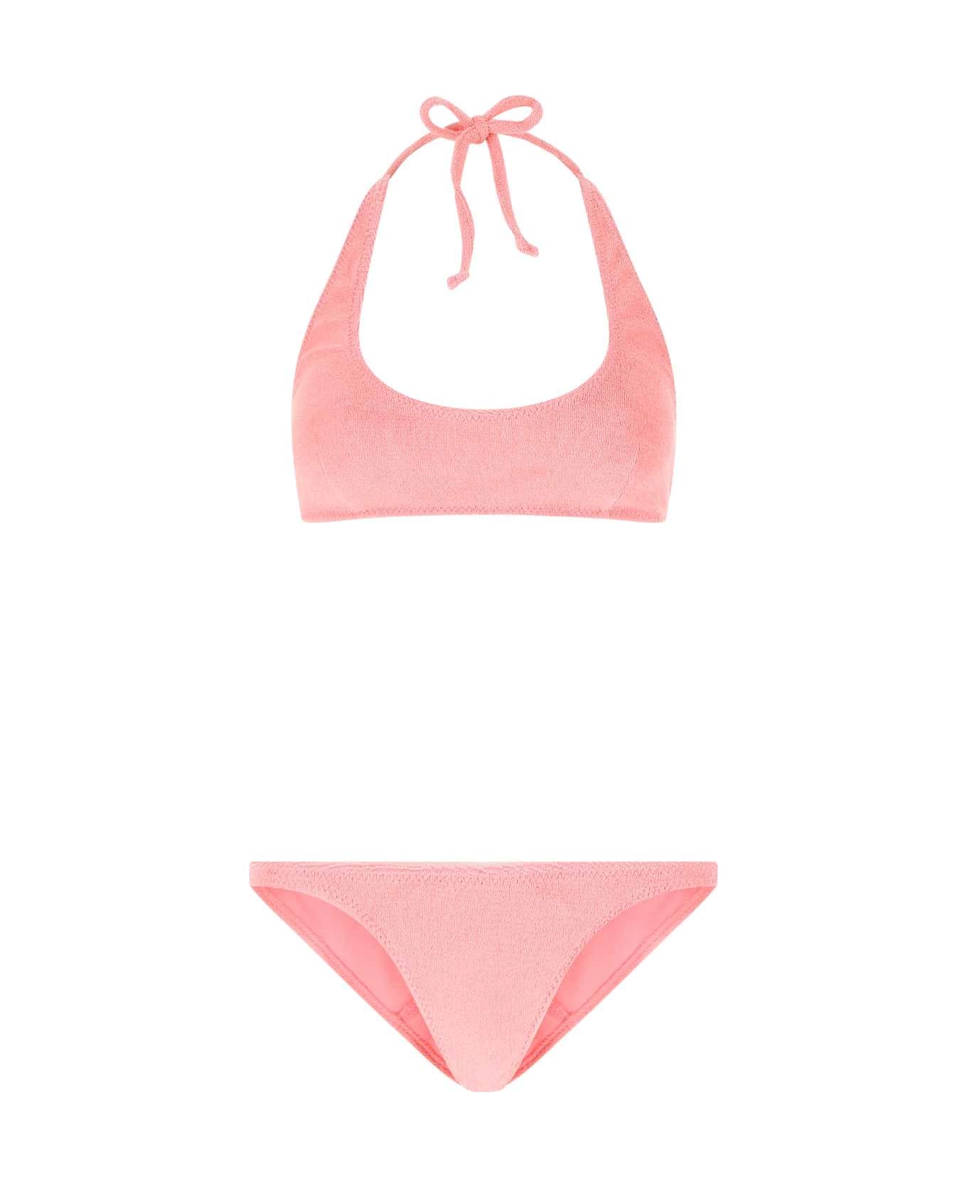 Lisa Marie Fernandez Pink Stretch Terry Amber Bikini - PINKTERRY