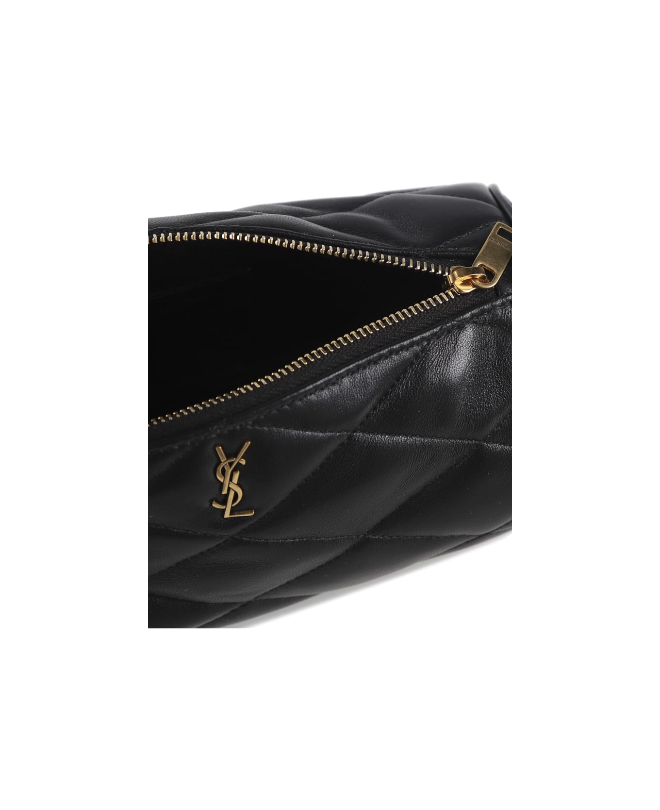 Saint Laurent Sade Logo Plaque Tube Bag - Black