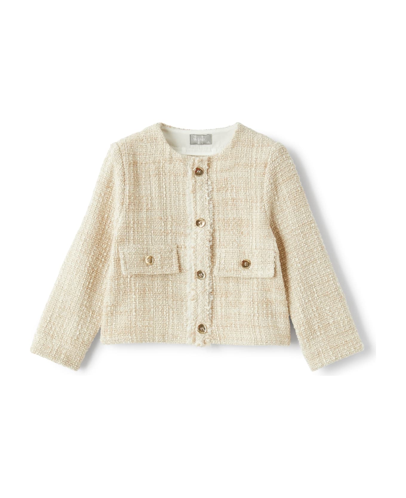 Il Gufo Giacca In Tweed - Cream