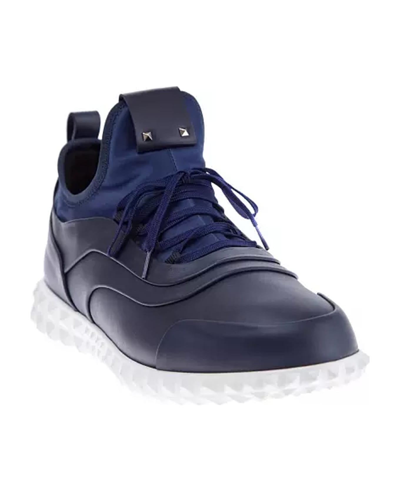 Valentino Garavani Garavani Leather Sneakers - Blue スニーカー