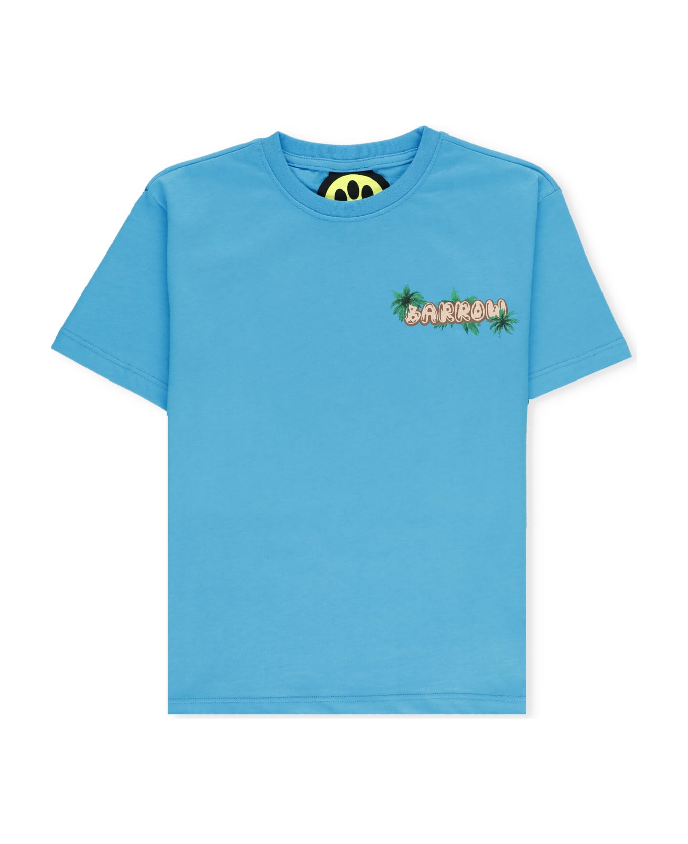 Barrow Cotton T-shirt With Logo - Light Blue