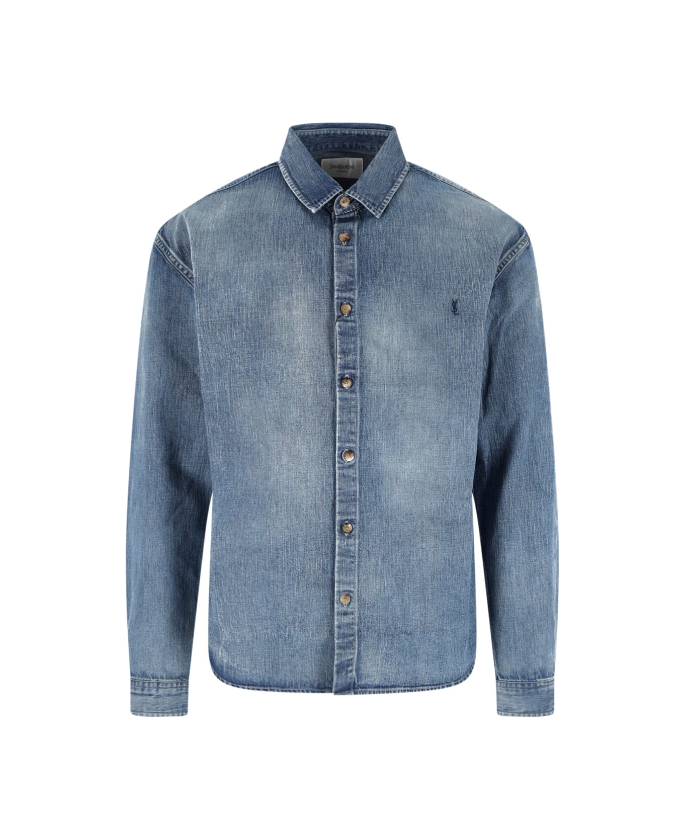 Saint Laurent 
cassandre
 Denim Shirt - Blue
