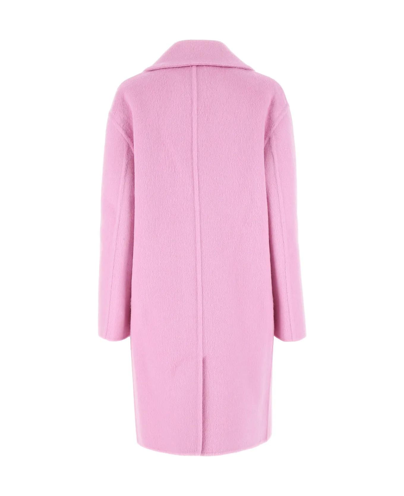Bottega Veneta Pink Wool Blend Coat - BALLOON