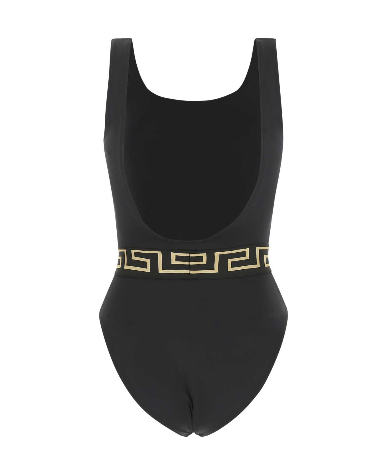 Versace Black Stretch Nylon Swimsuit - 1B000